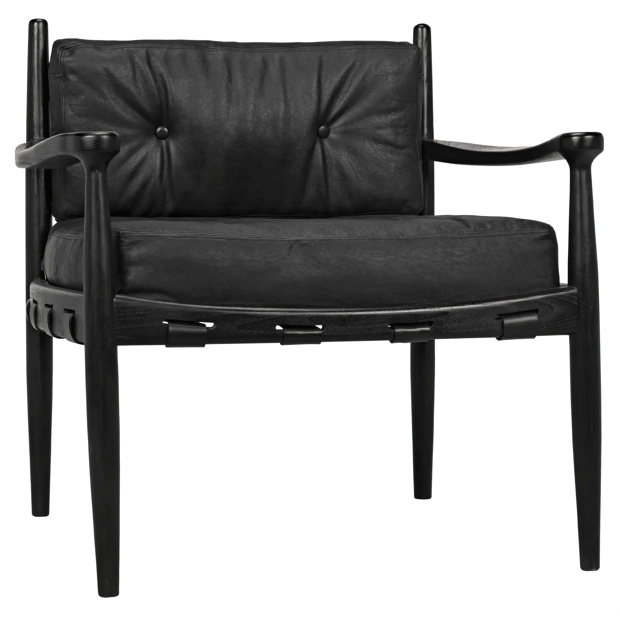 Fogel Lounge Chair, Charcoal Black - Frankwebs