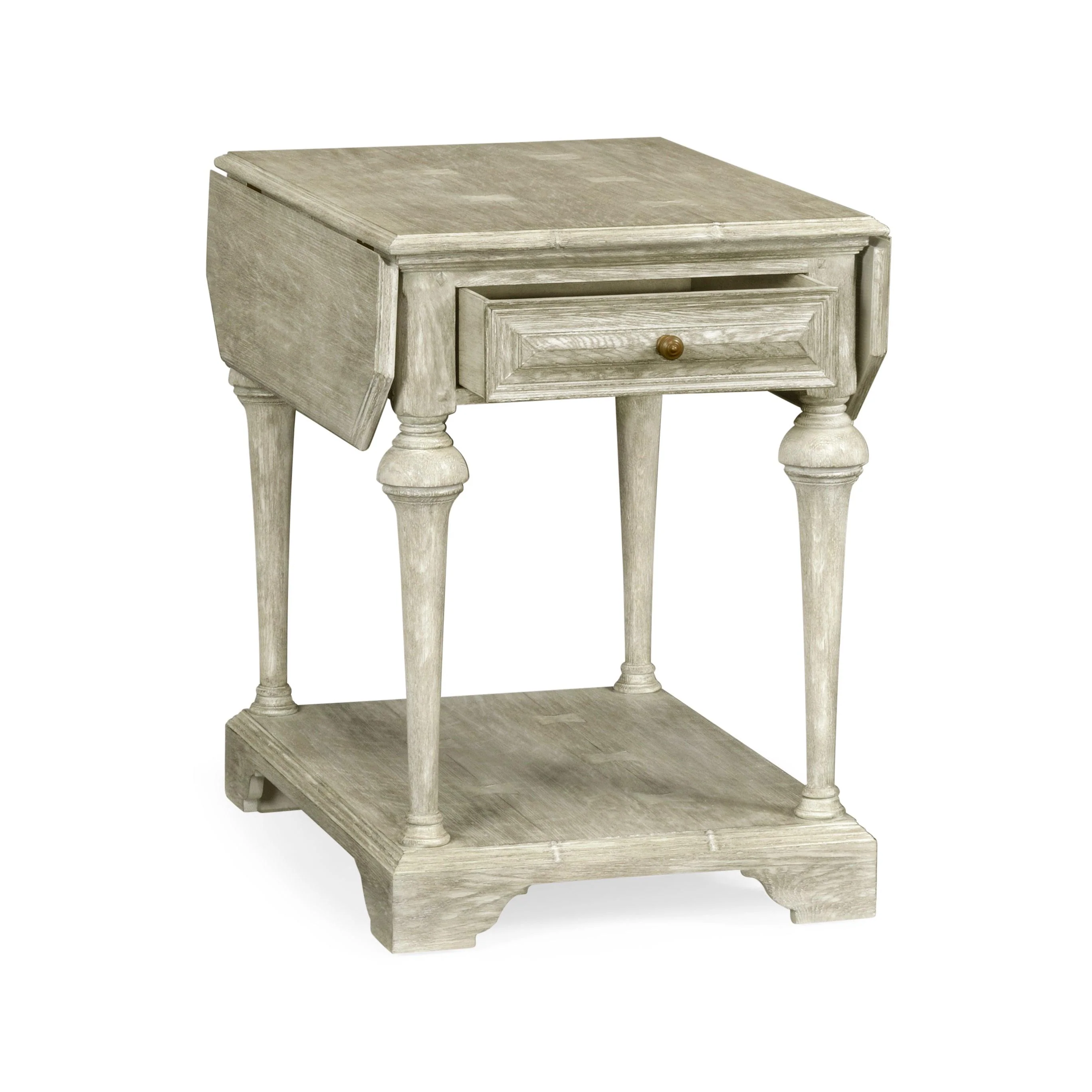 Traditional Accents Elizabethan Greyed Oak Pembroke Table - Frankwebs