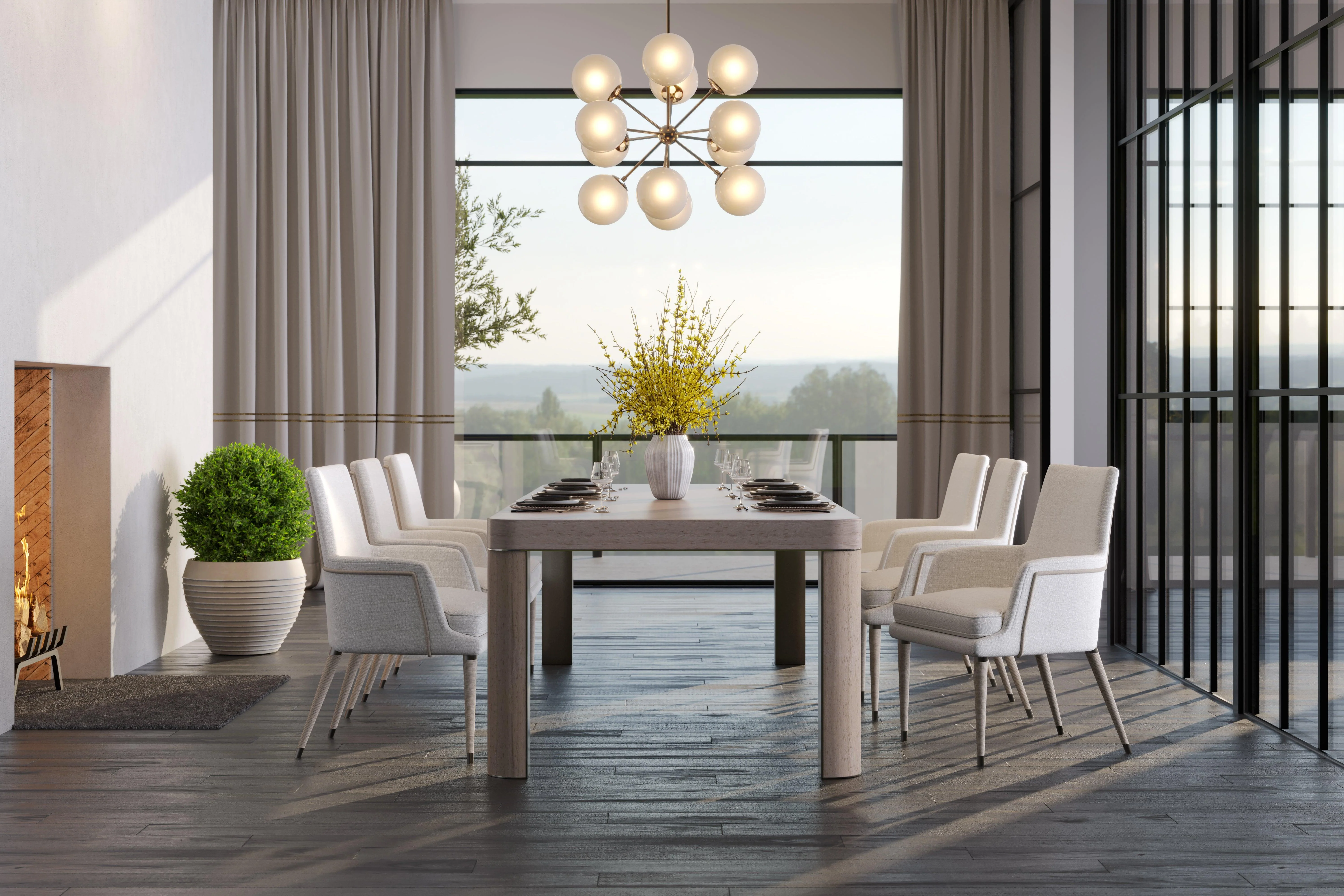 Water Upwelling Stone Leg Dining Table - Frankwebs