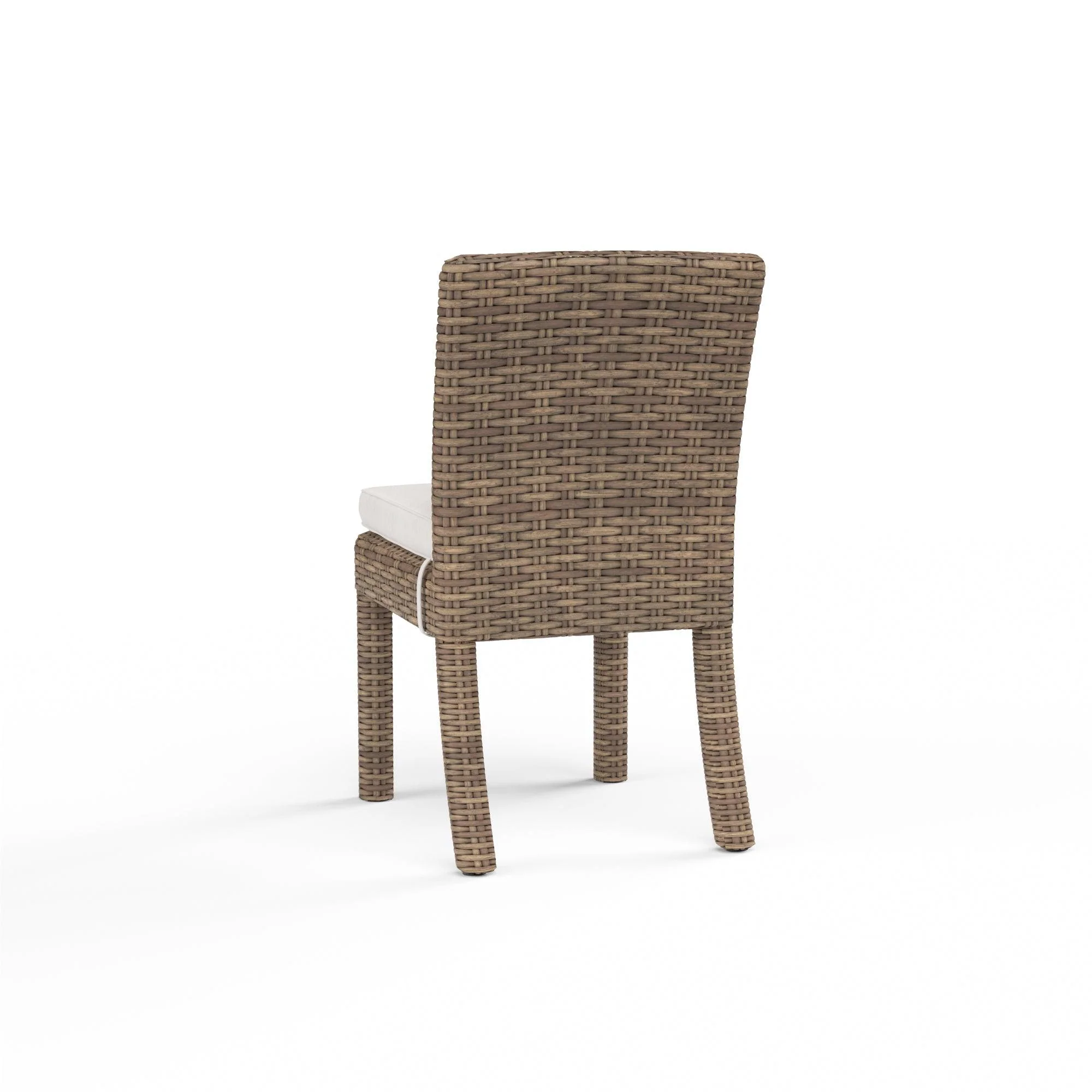 Havana Armless Dining Chair in Canvas Flax w/ Self Welt - Frankwebs