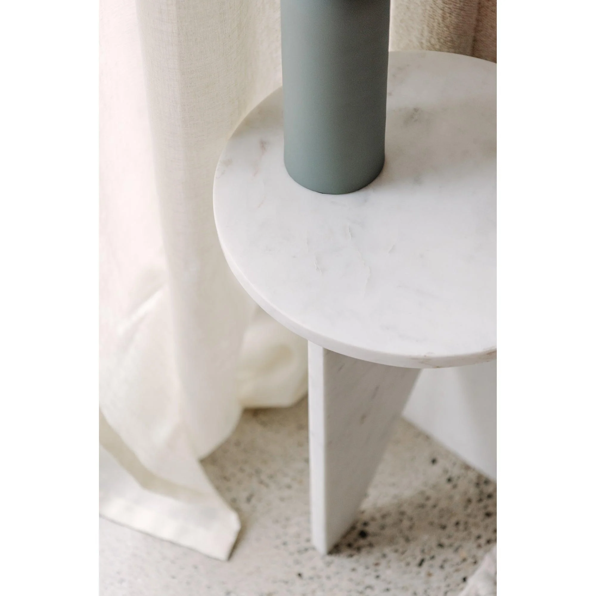 Grace Accent Table White Marble - Frankwebs