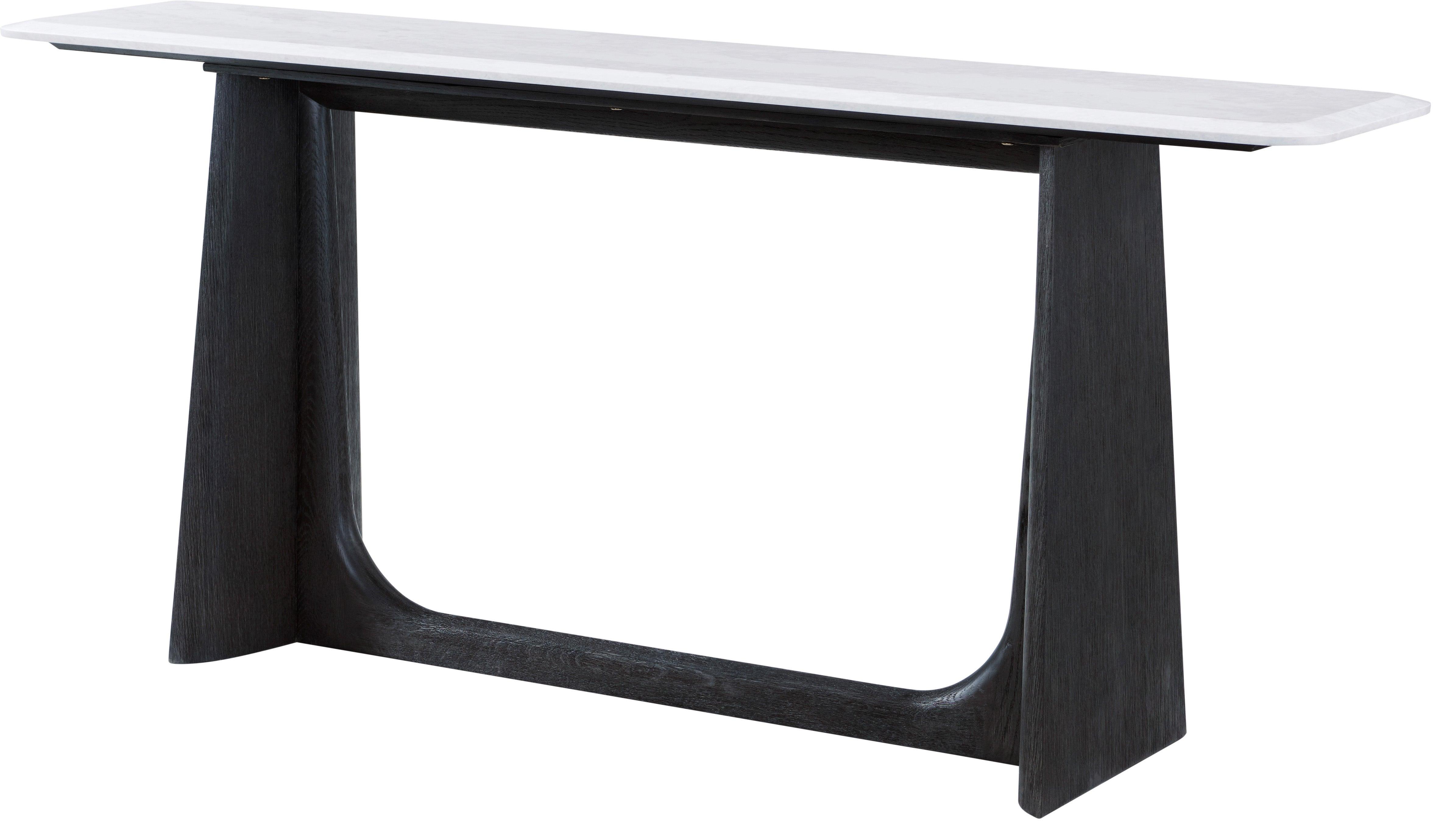 Repose Wooden Console Table Marble Top - Frankwebs