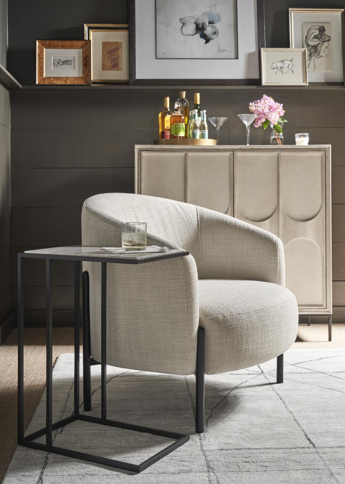 Coalesce Metal and Stone Drink Table - Frankwebs