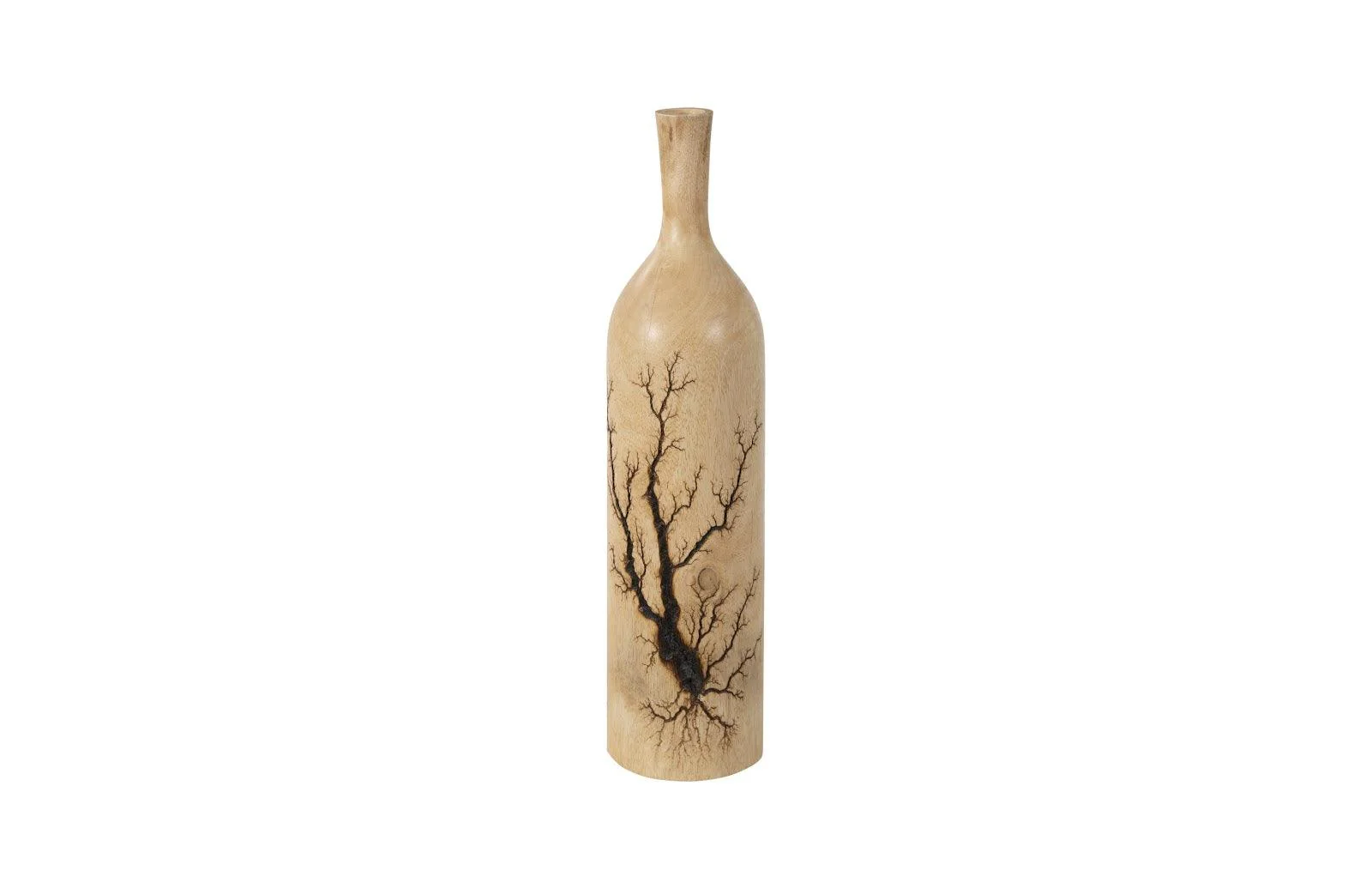 Lightning Bottle, Mango Wood, Long Neck - Frankwebs