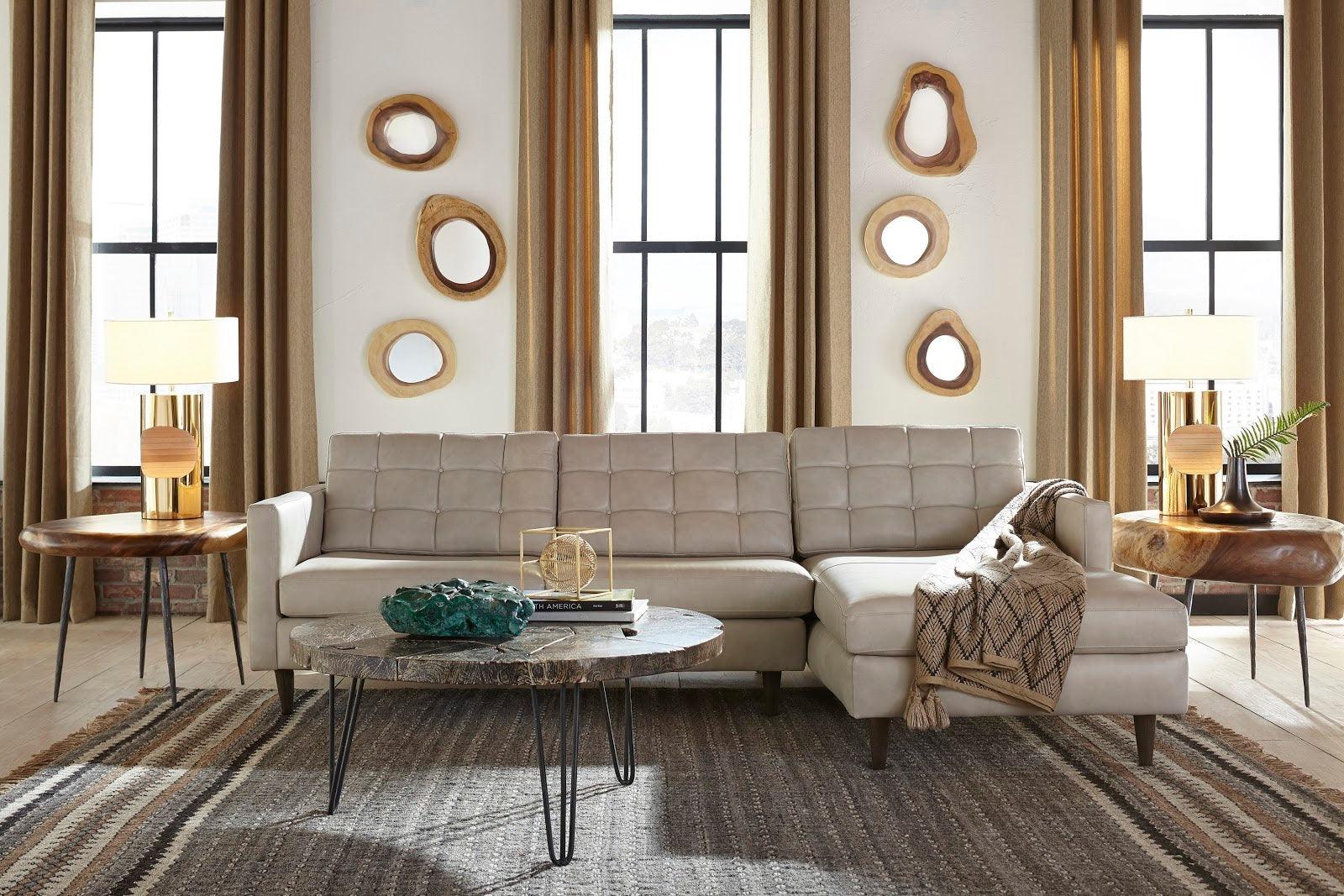 Skipping Stone Side Table, Forged Legs - Frankwebs