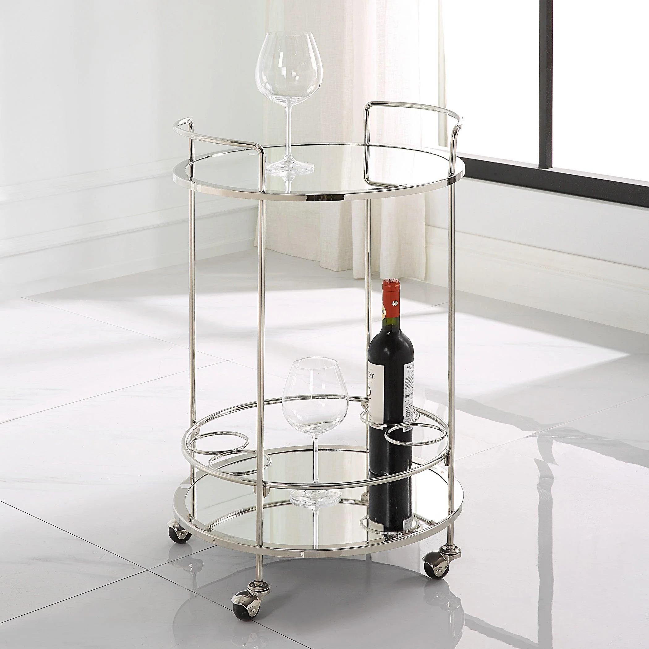 Spritz Chrome Bar Cart - Frankwebs