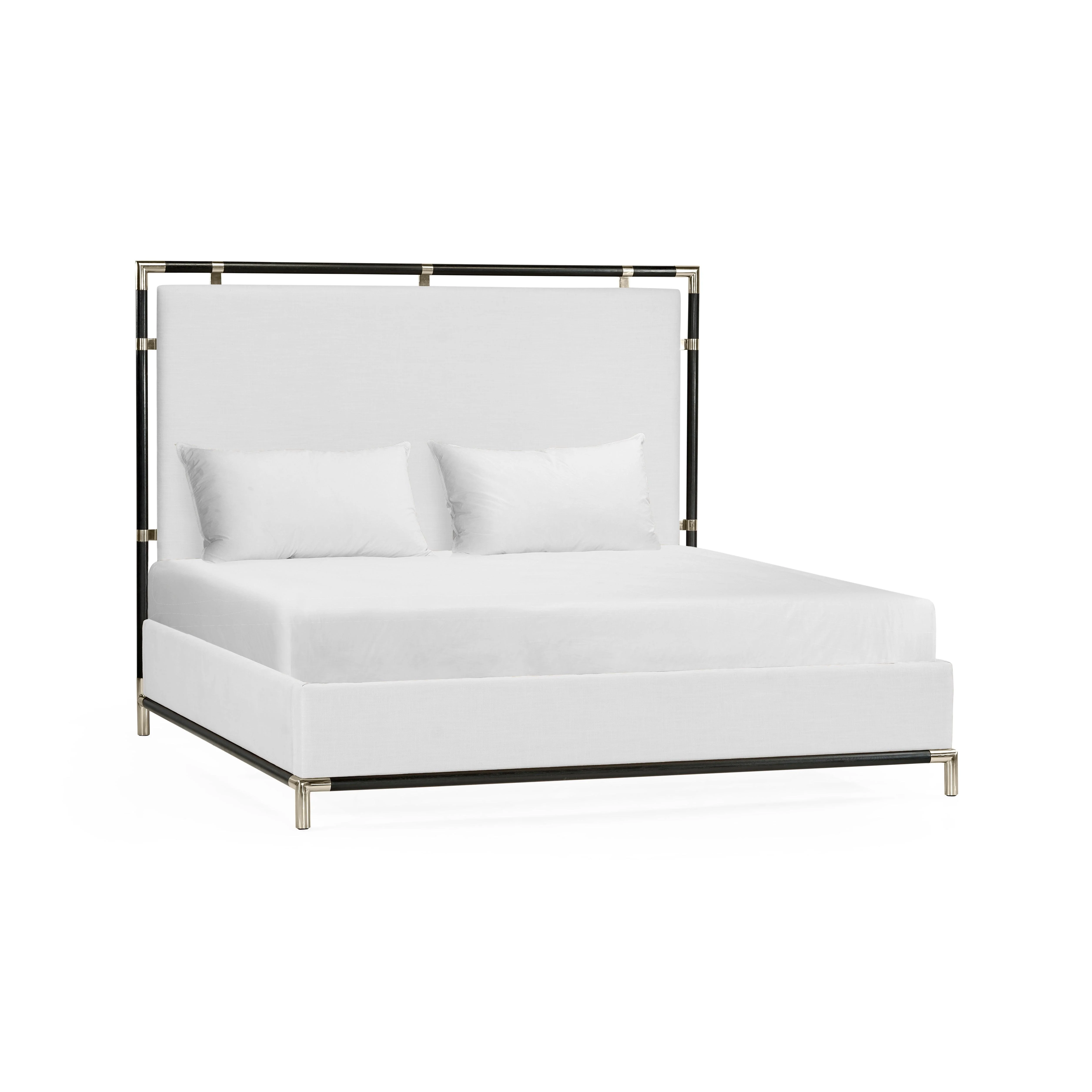 Campaign Jonathan Ebonized Oak King Bed - Frankwebs