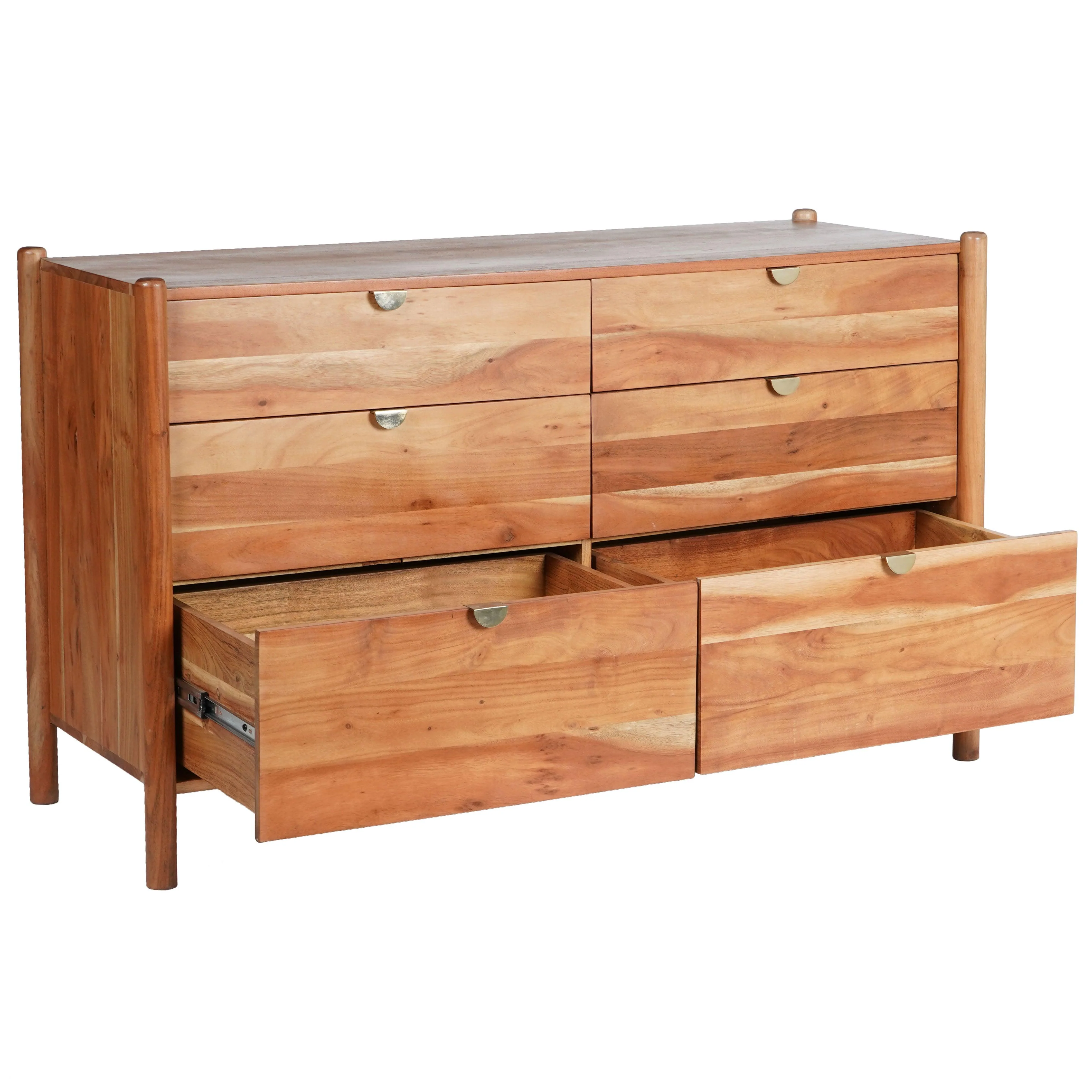 SHANTI 6 DRAWER WOOD DRESSER - Frankwebs