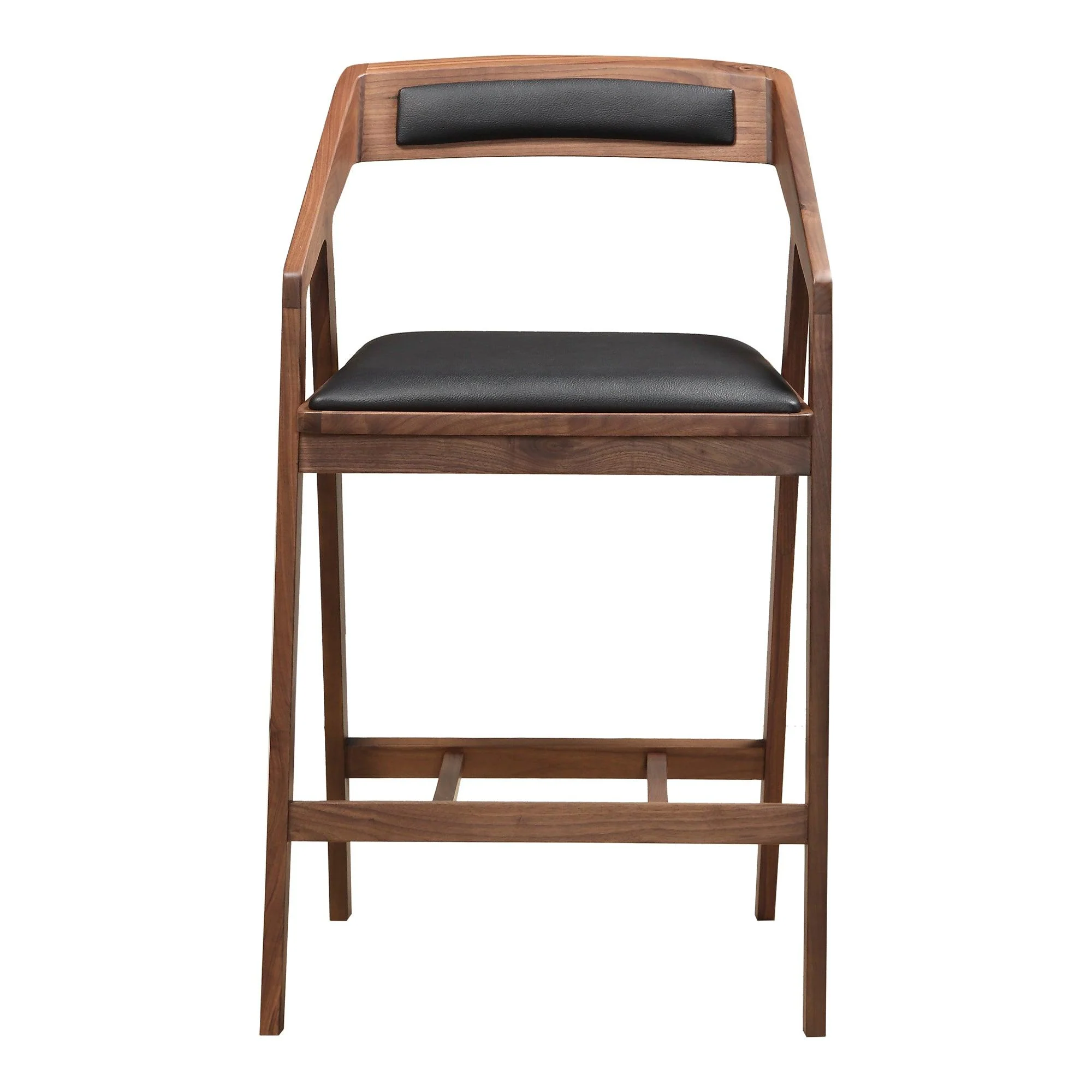 Padma Counter Stool Black Vegan Leather - Frankwebs