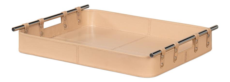 Safari Leather Tray - Mushroom - Frankwebs