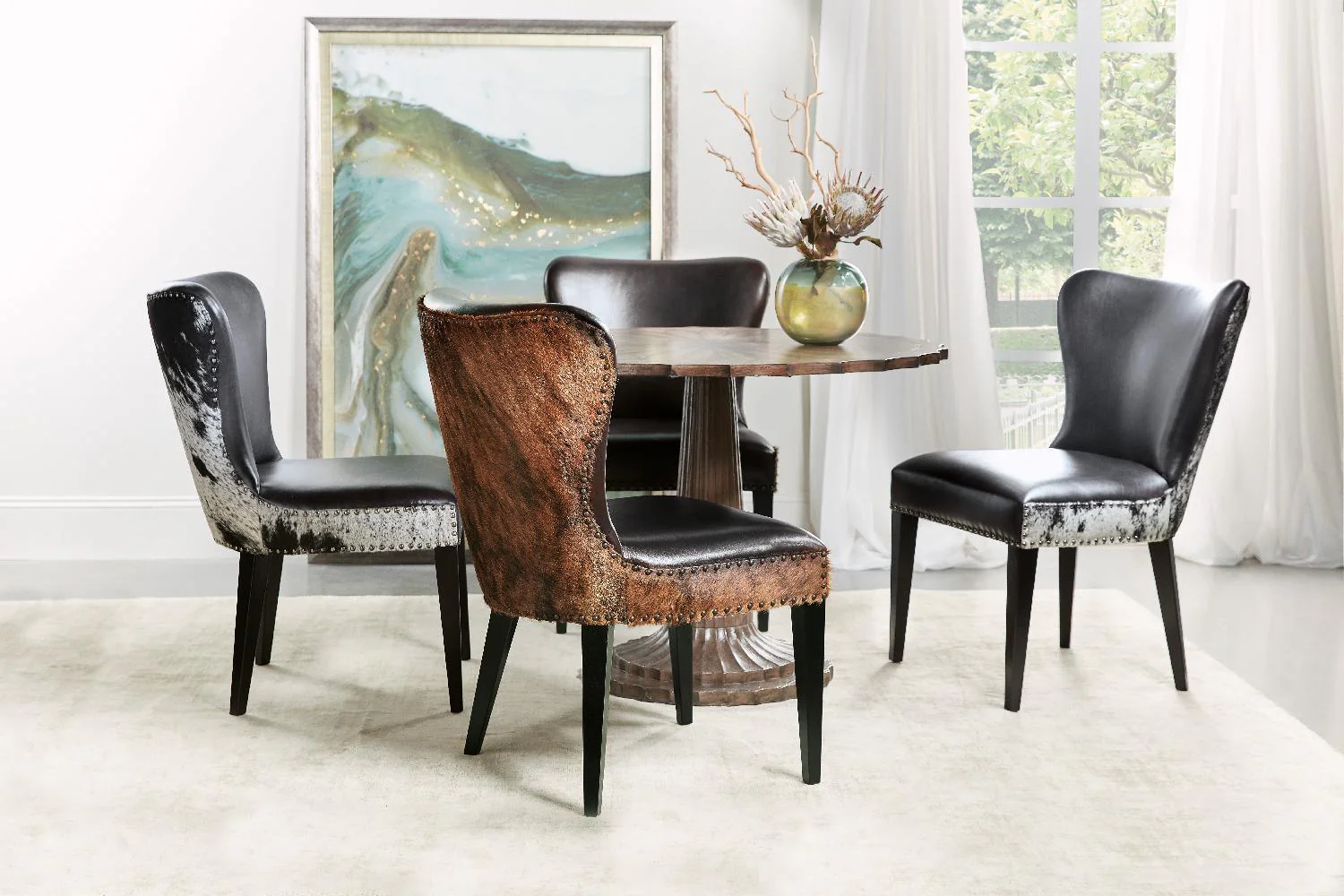 Kale Accent Chair with Salt & Pepper HOH - Set of 2 - Frankwebs