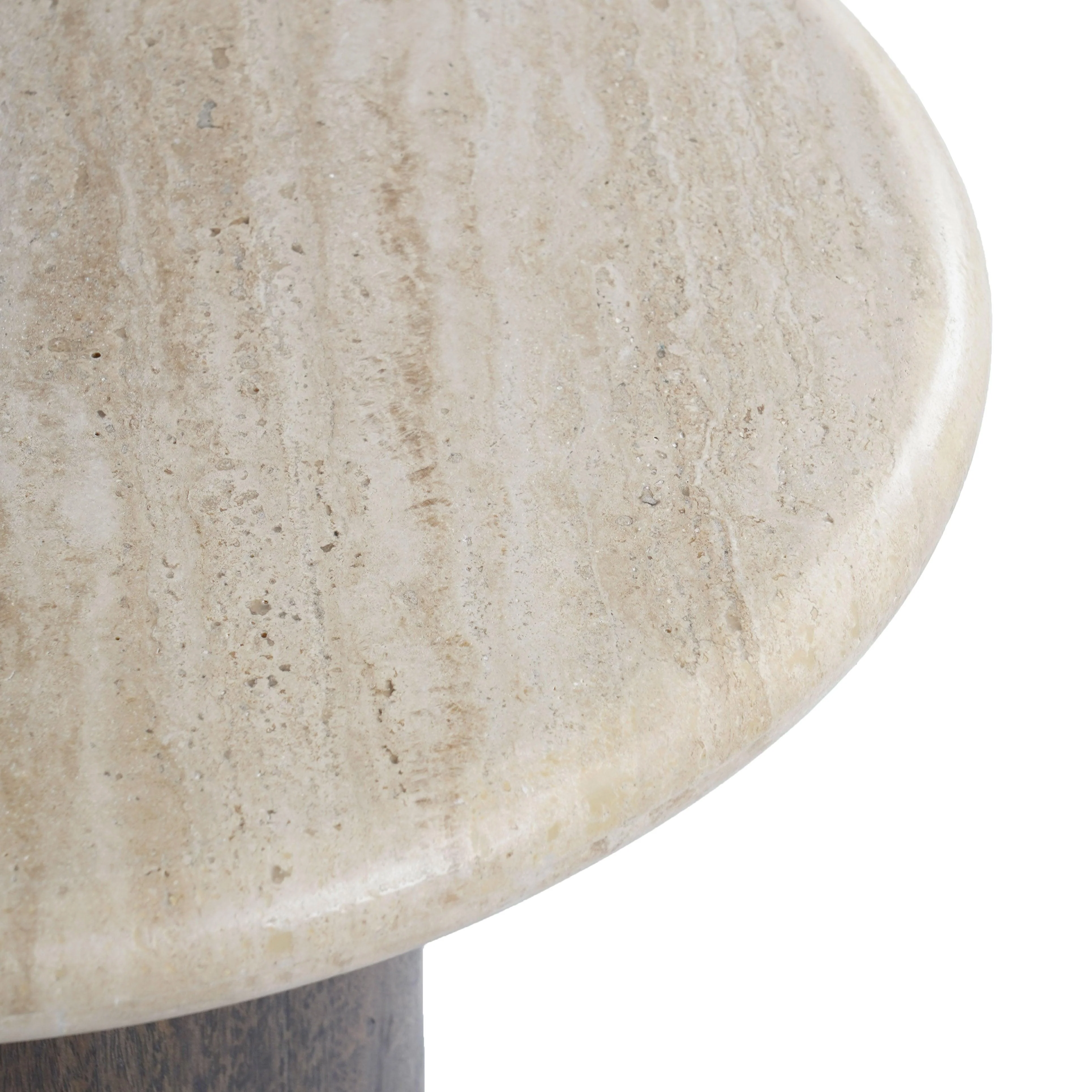 JENNAMIRA TRAVERTINE TOP ACCENT TABLE - Frankwebs