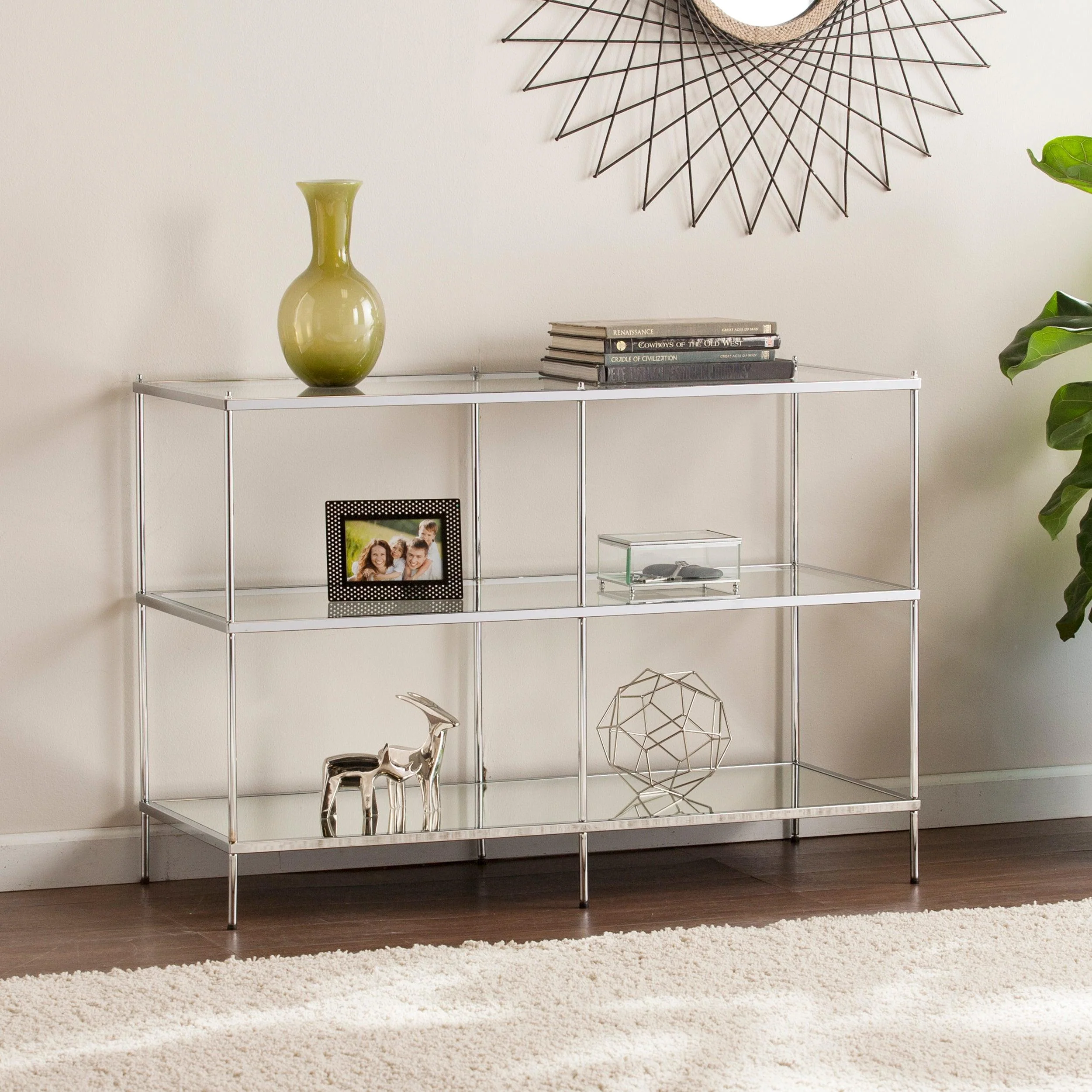 Knox Glam Mirrored  Console Table - Chrome - Frankwebs