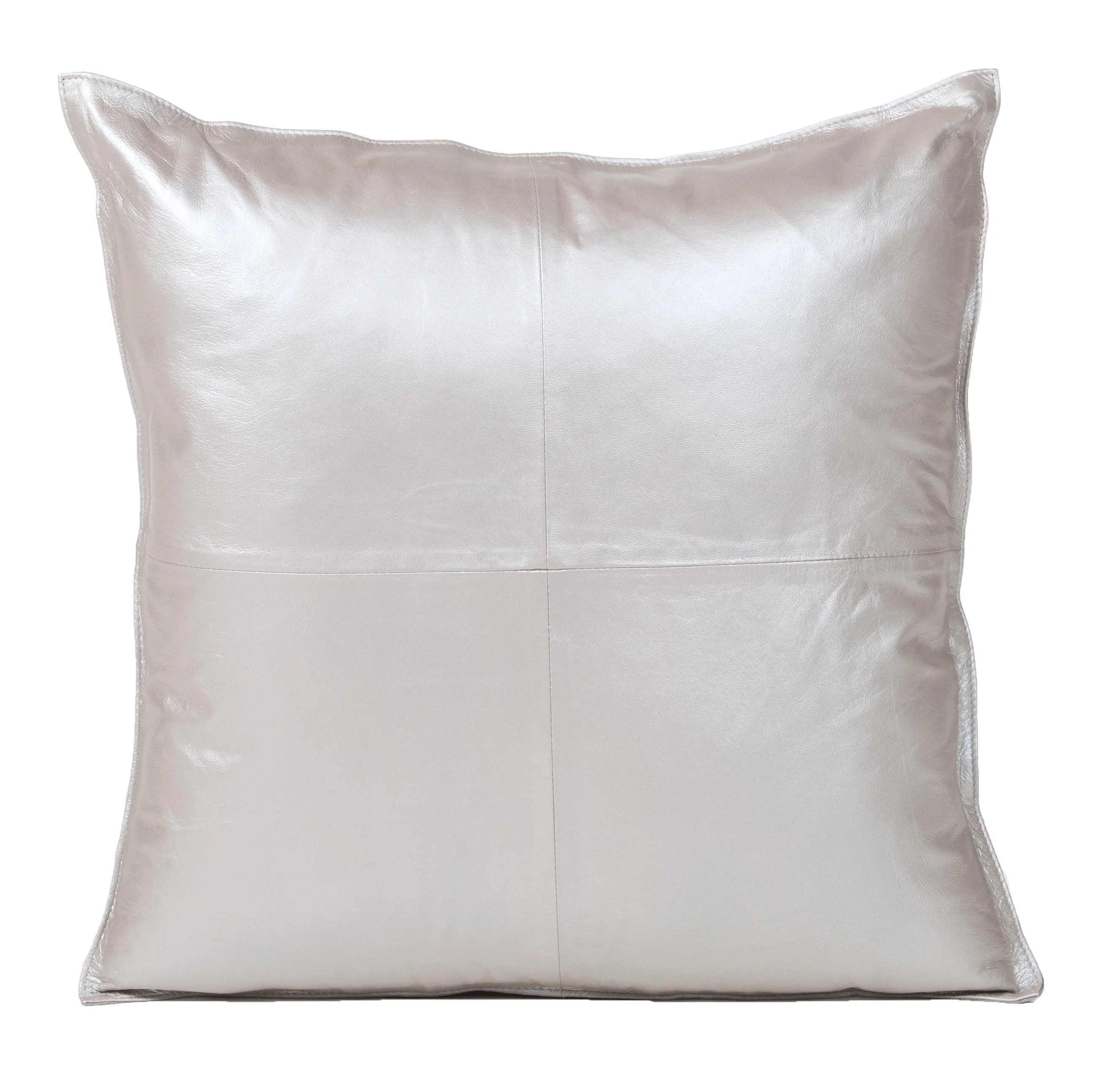 Metallic Leather Square Cushion - Frankwebs