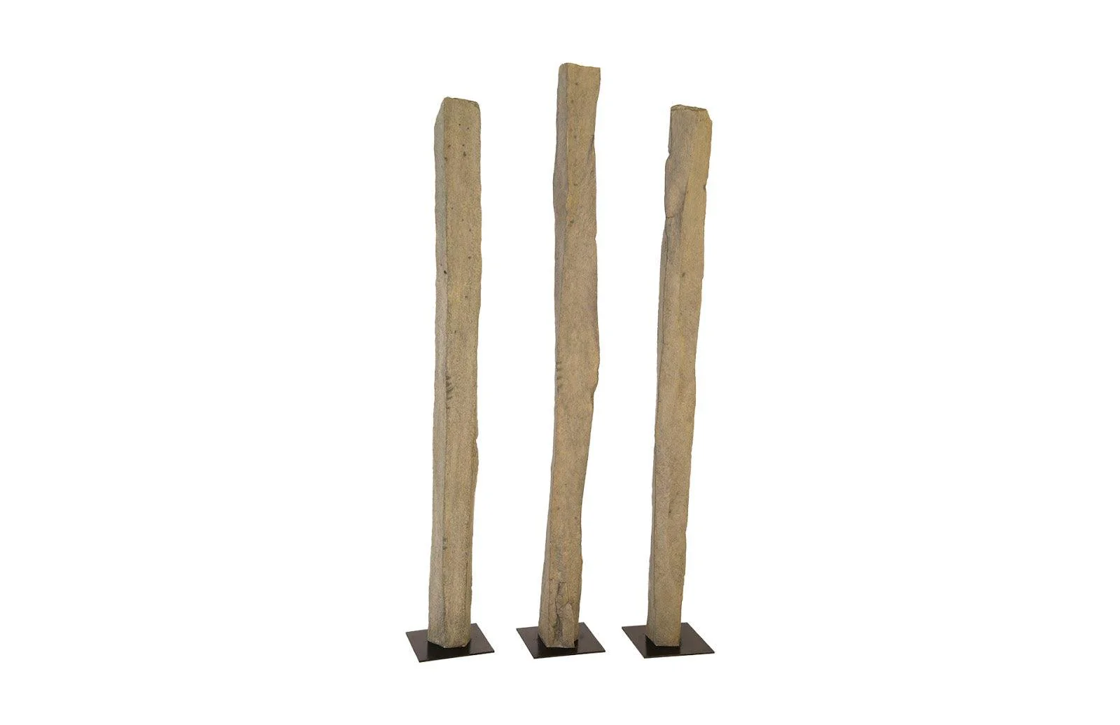 Cast Splinter Stone Sculptures, Set of 3, XL - Frankwebs