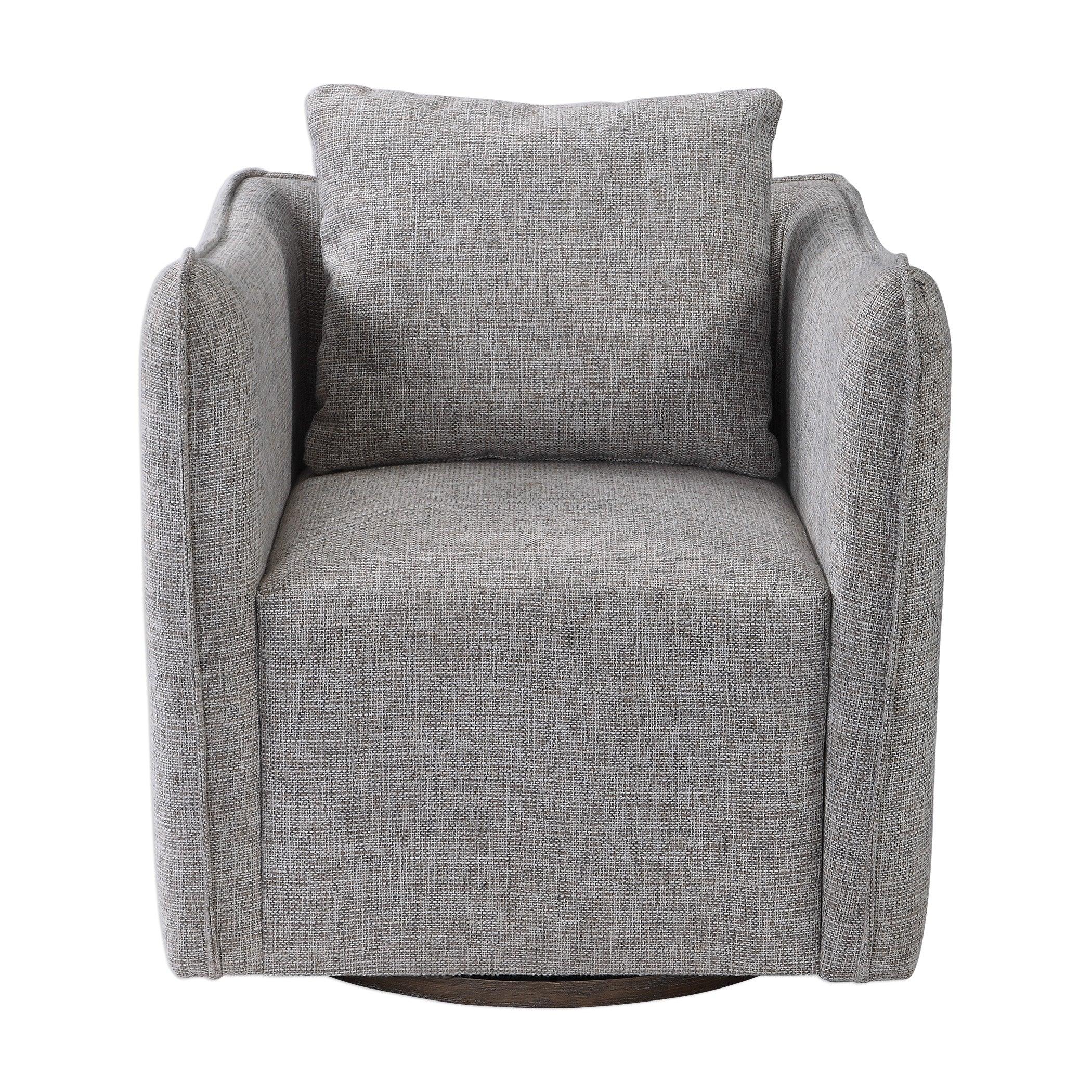 Corben Gray Swivel Chair - Frankwebs