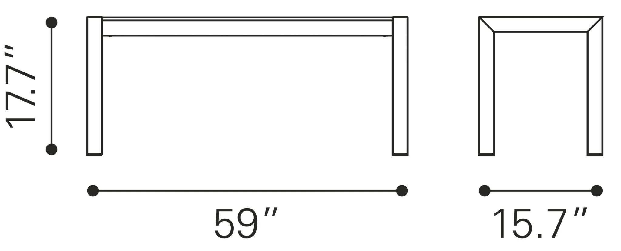 Metropolitan Double Bench - Frankwebs