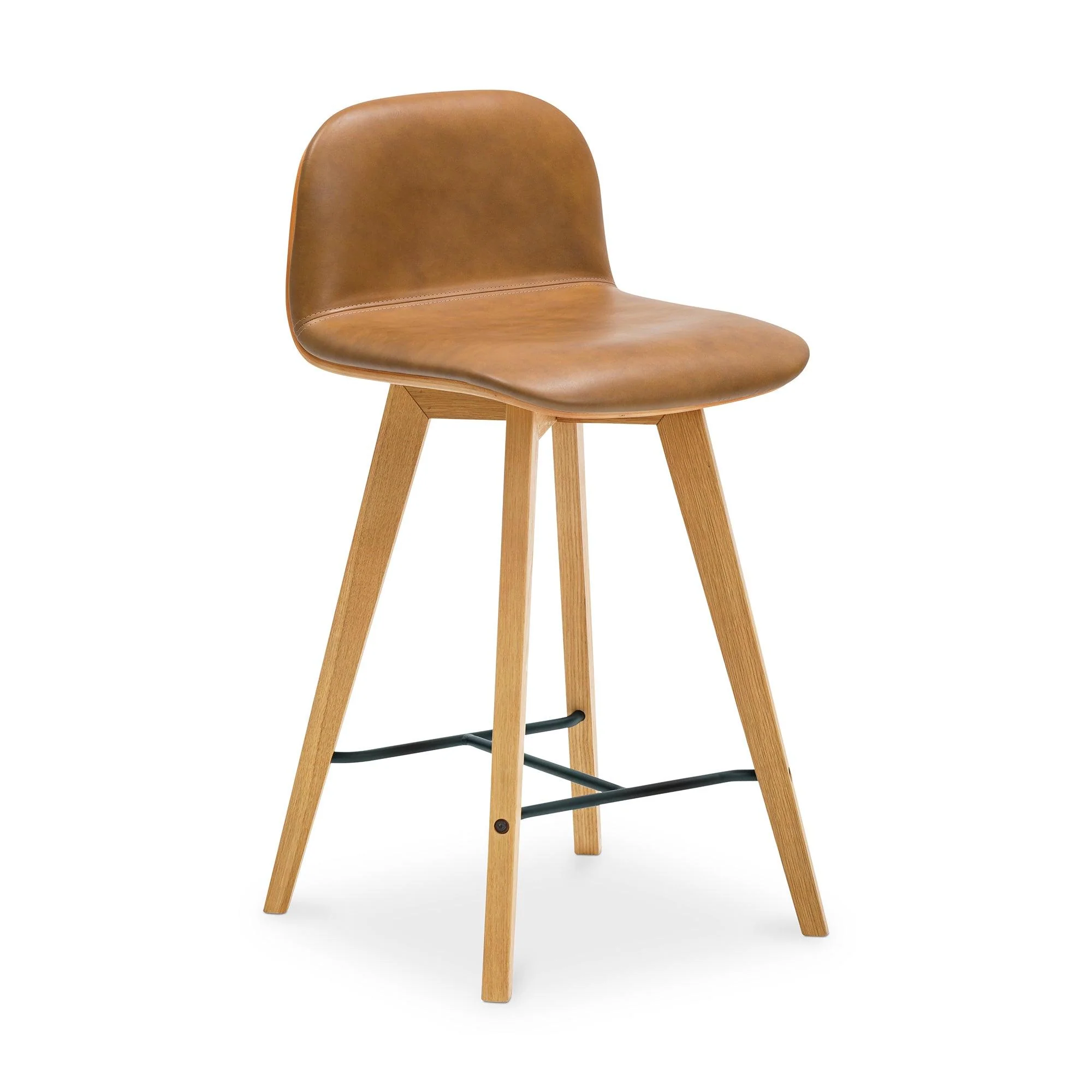 Napoli Leather Counter Stool Tan - Frankwebs
