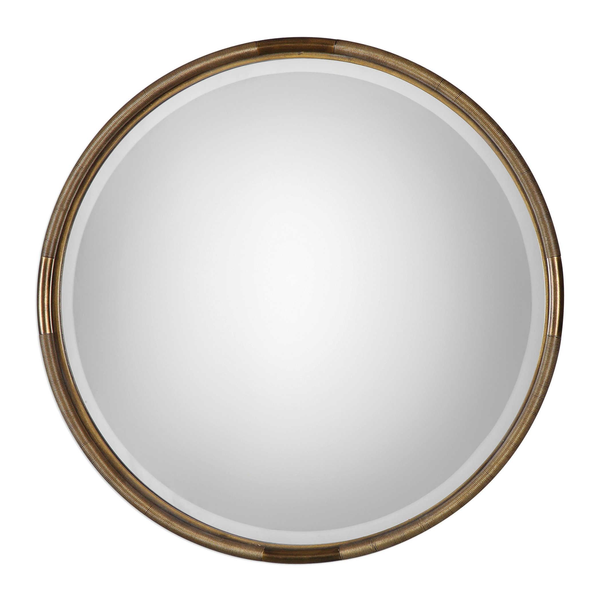 FINNICK IRON COIL ROUND MIRROR - Frankwebs