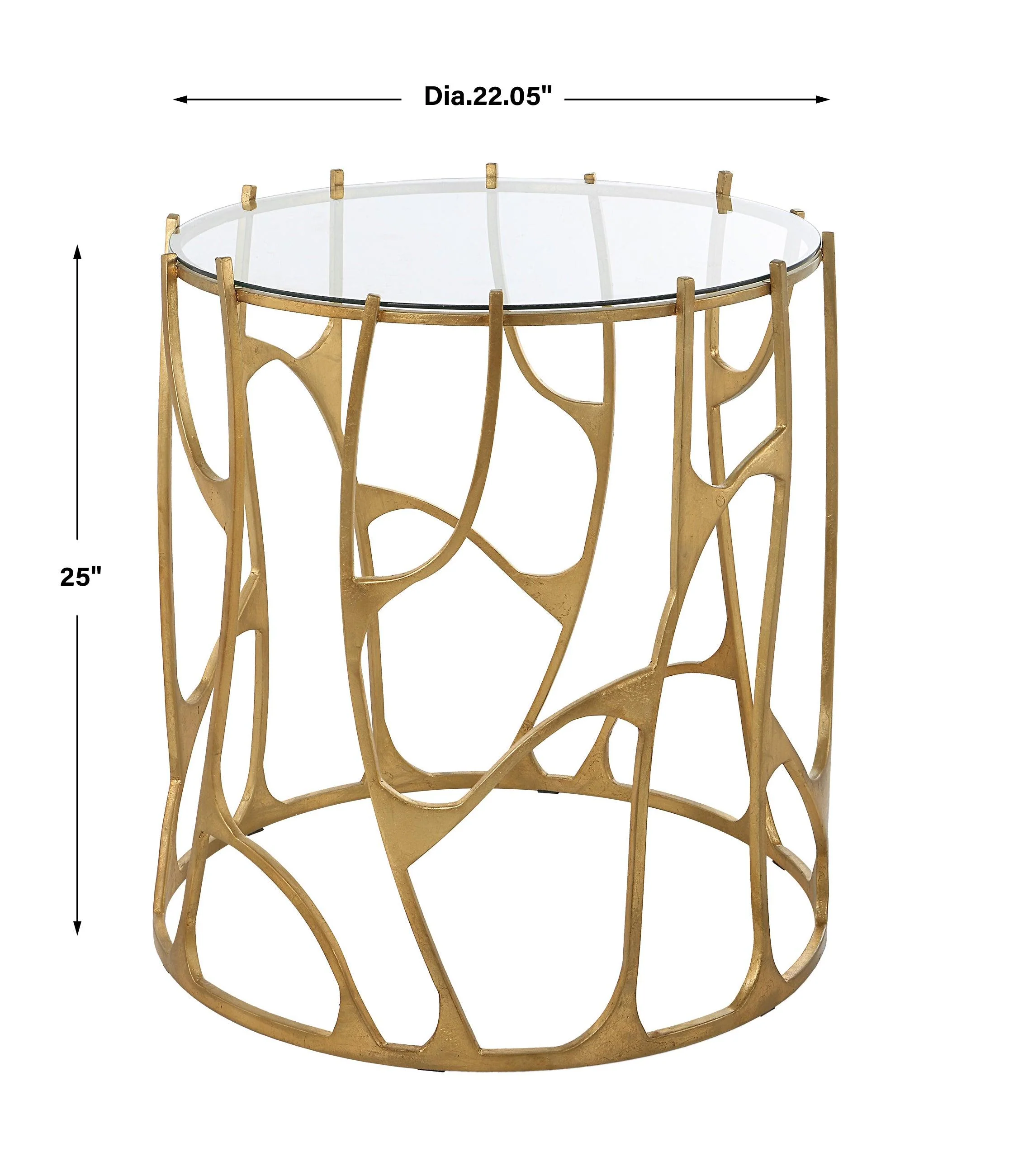 Ritual Round Gold Side Table - Frankwebs