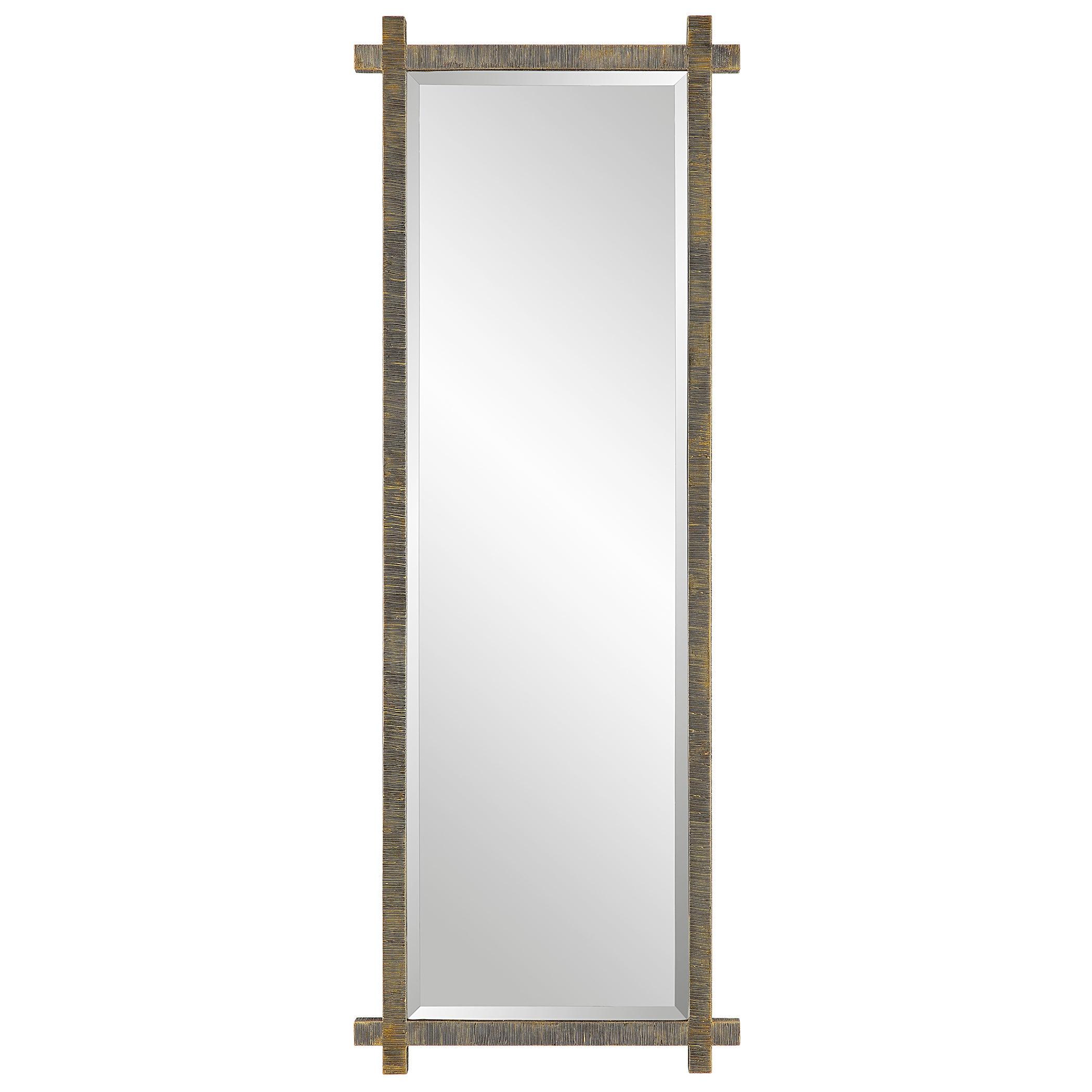 Abanu Ribbed Gold Dressing Mirror - Frankwebs