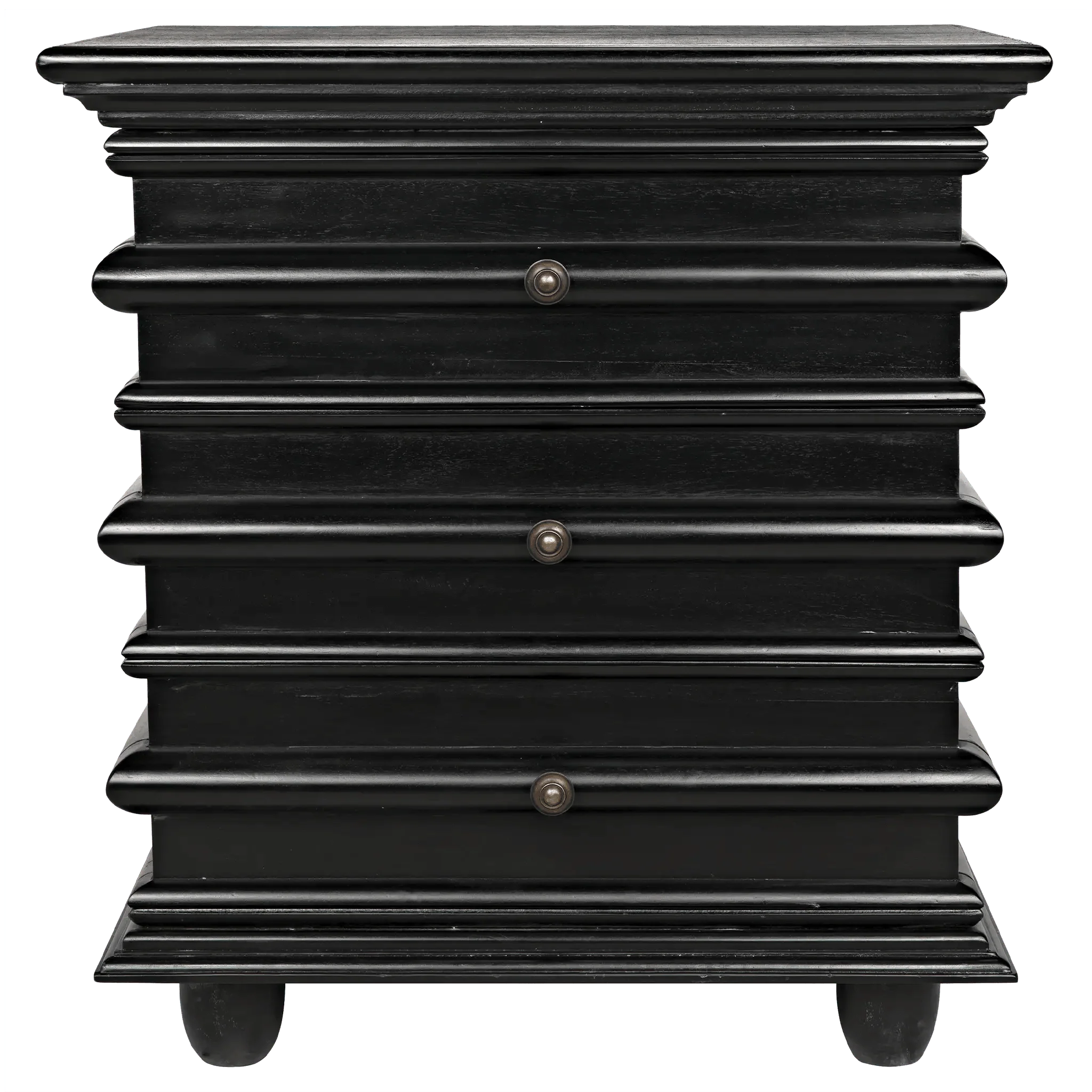 Ascona Side Table, Hand Rubbed Black - Frankwebs