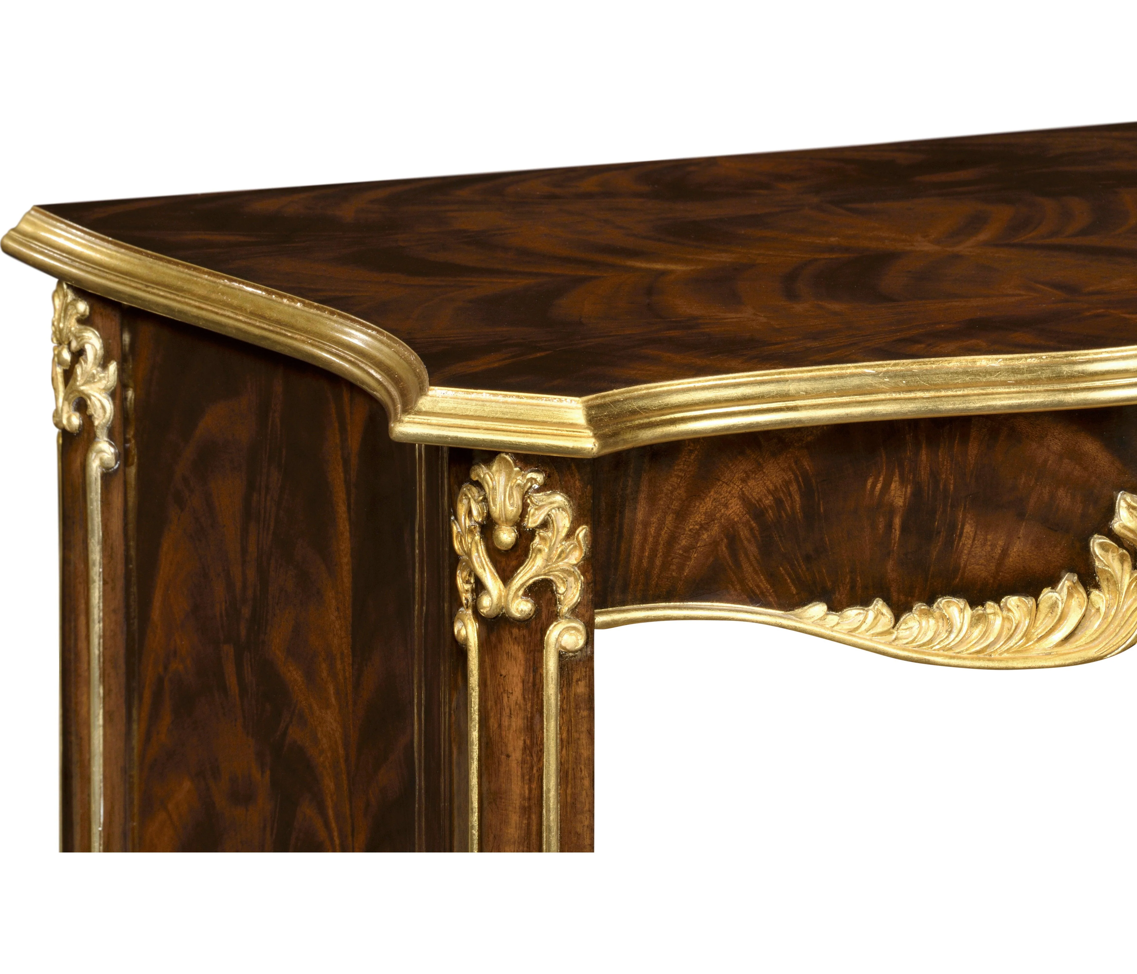 Country Farmhouse Mahogany & Gilded Nightstand - Frankwebs