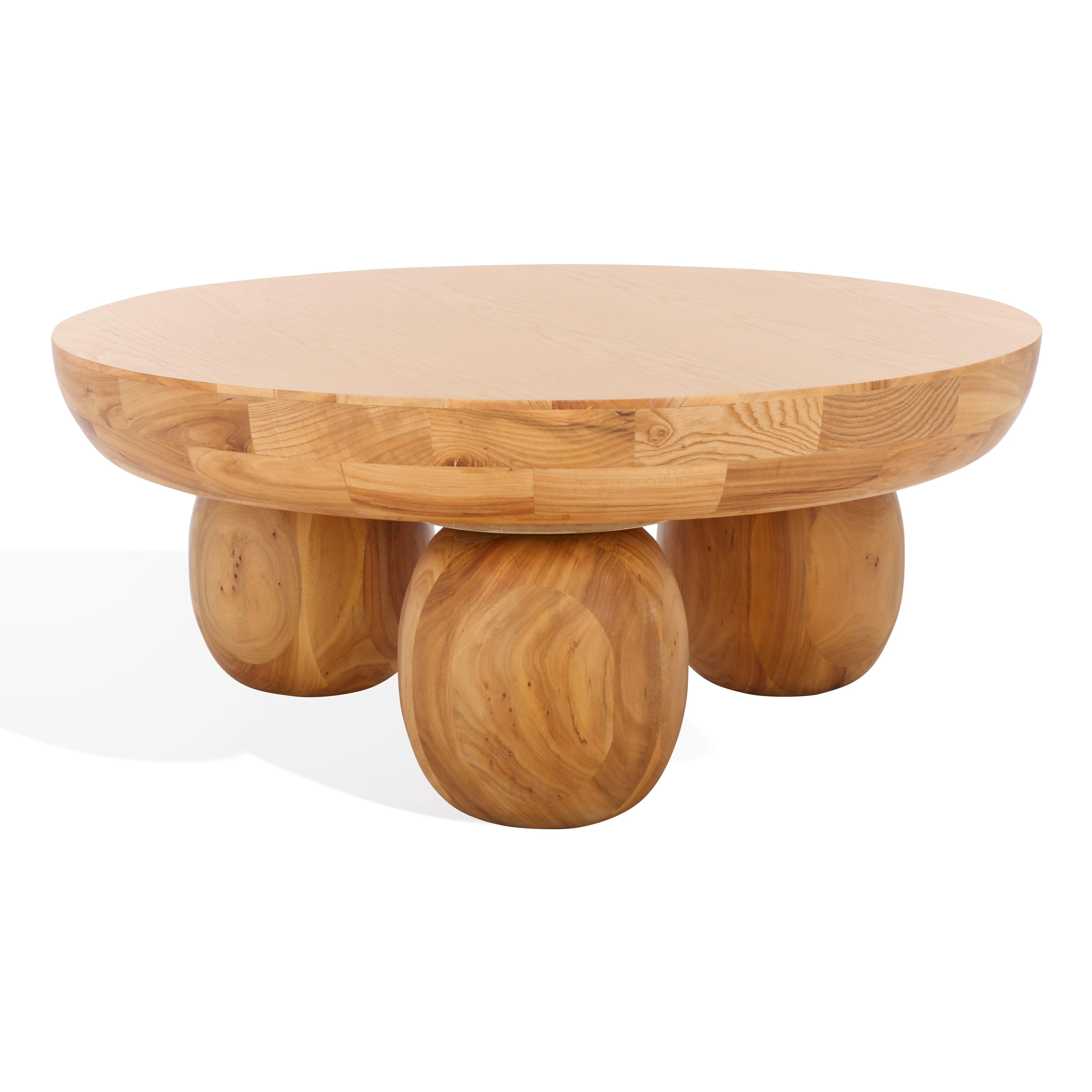 HAYLIETTE ROUND WOOD COFFEE TABLE - Frankwebs