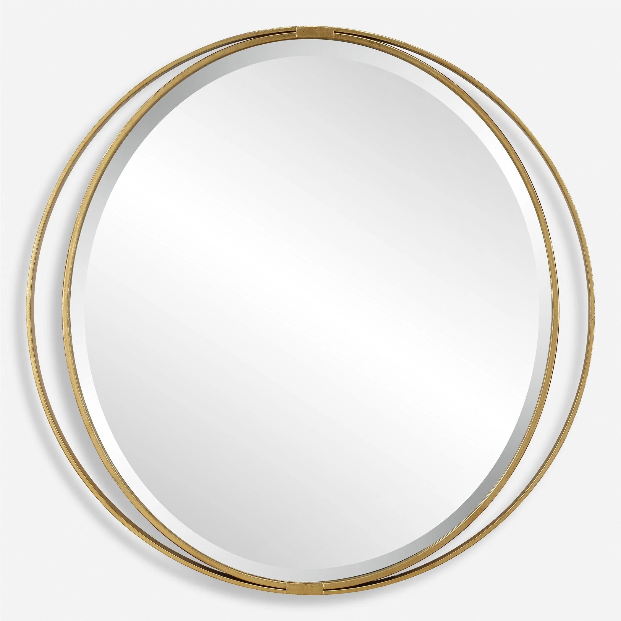 Rhodes Gold Round Mirror - Frankwebs