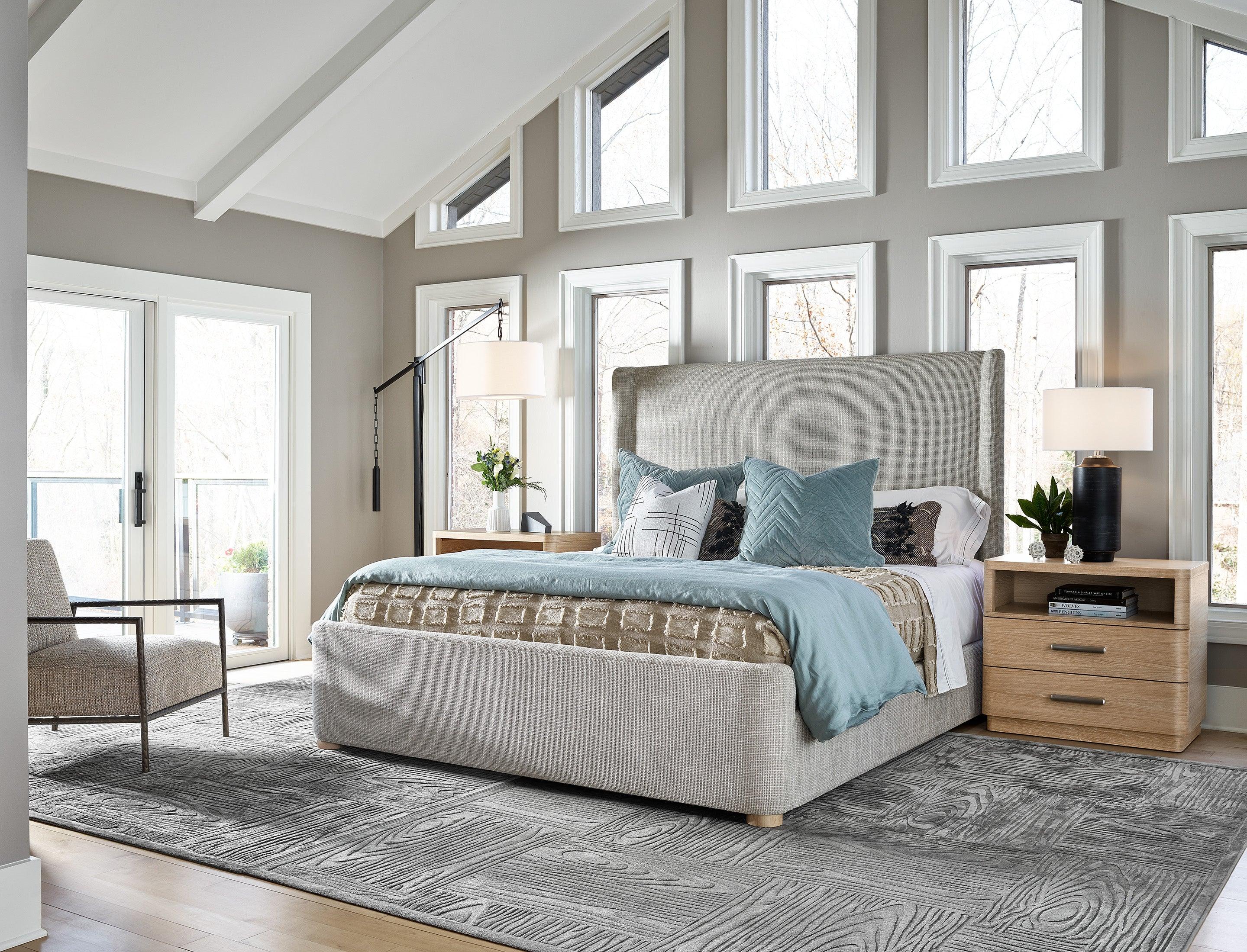 Modern Nomad Upholstered Shelter Bed - Frankwebs