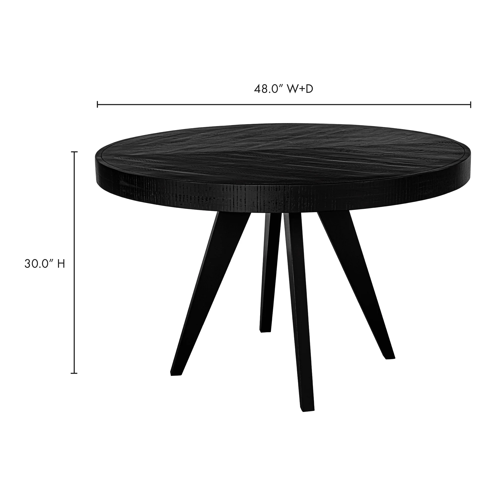 Parq Round Dining Table Black - Frankwebs