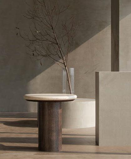 JENNAMIRA TRAVERTINE TOP ACCENT TABLE - Frankwebs