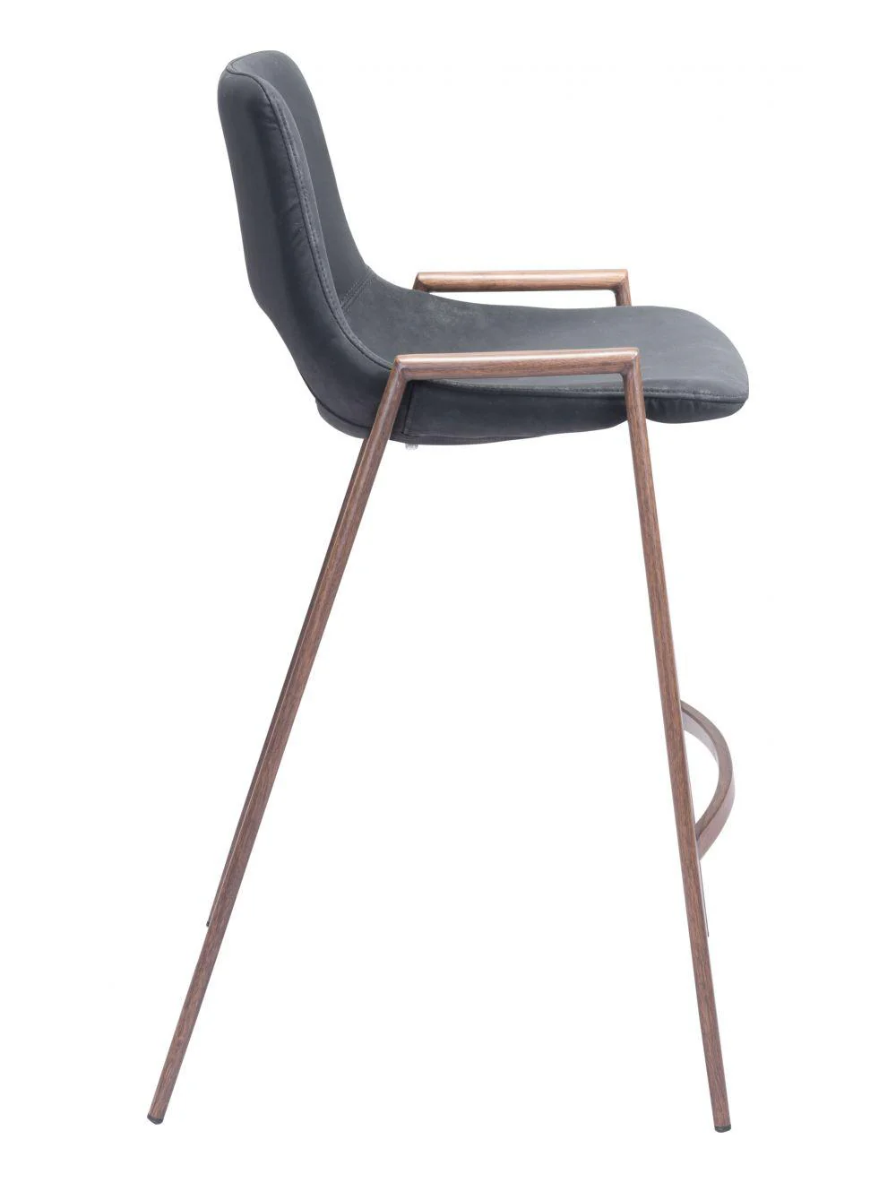 Desi Counter Chair (Set of 2) Black & Walnut - Frankwebs