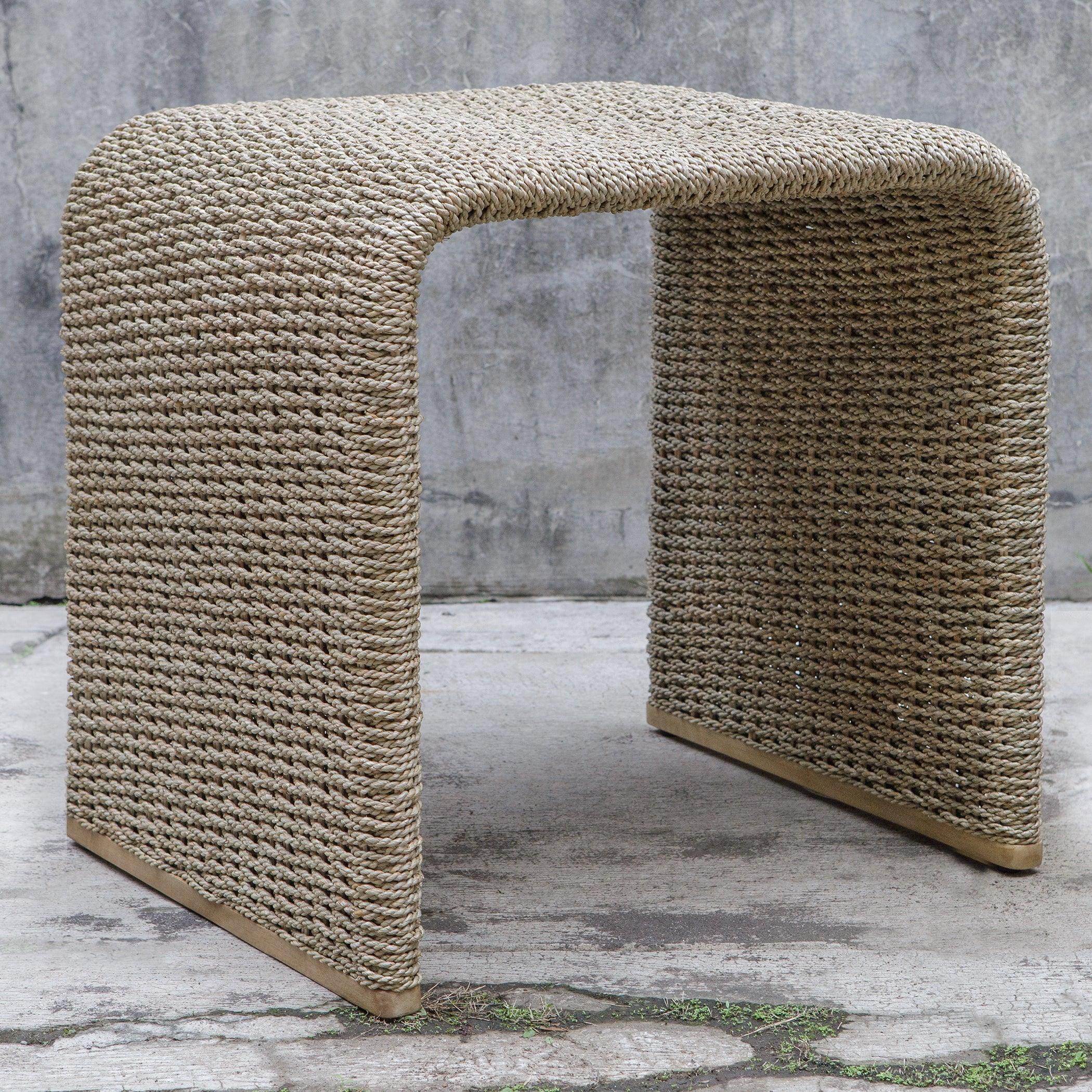 Calabria Woven Seagrass End Table - Frankwebs