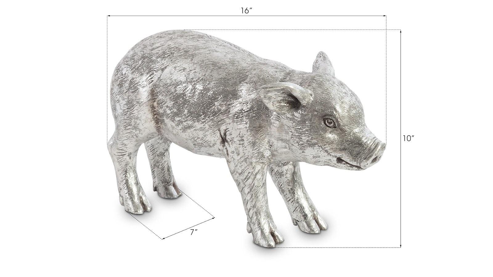 Standing Piglet, Silver Leaf - Frankwebs