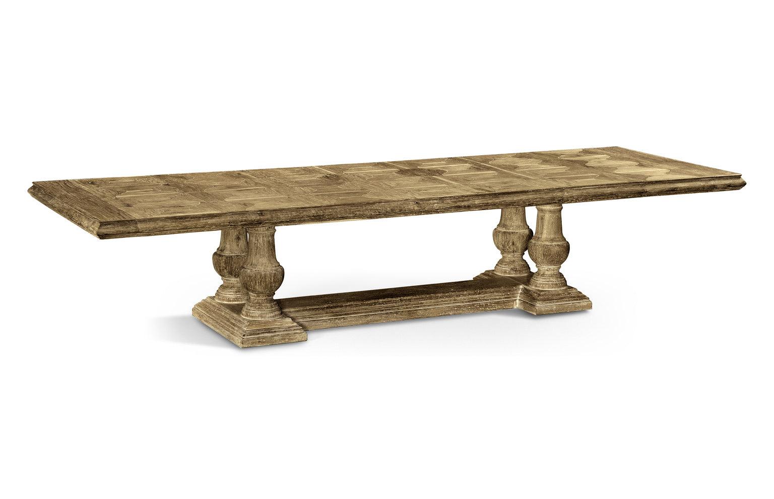 Casual Accents Medium Driftwood Rustic Dining Table - Frankwebs
