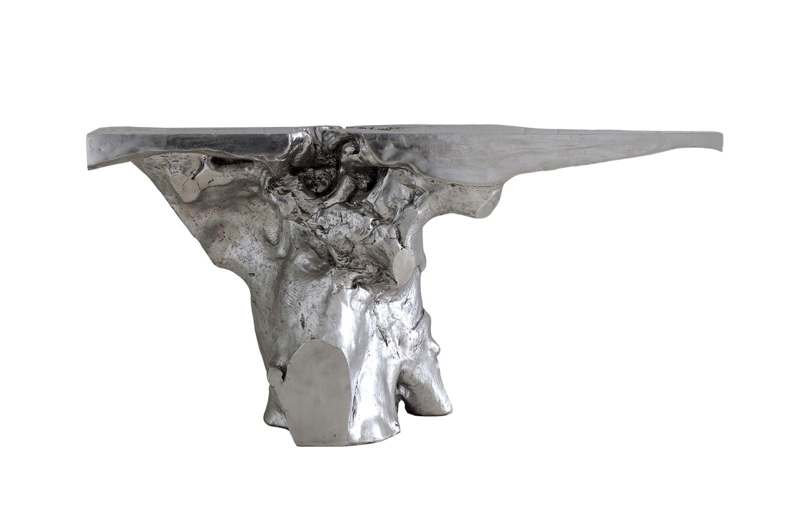 Crown Console, Silver Leaf - Frankwebs