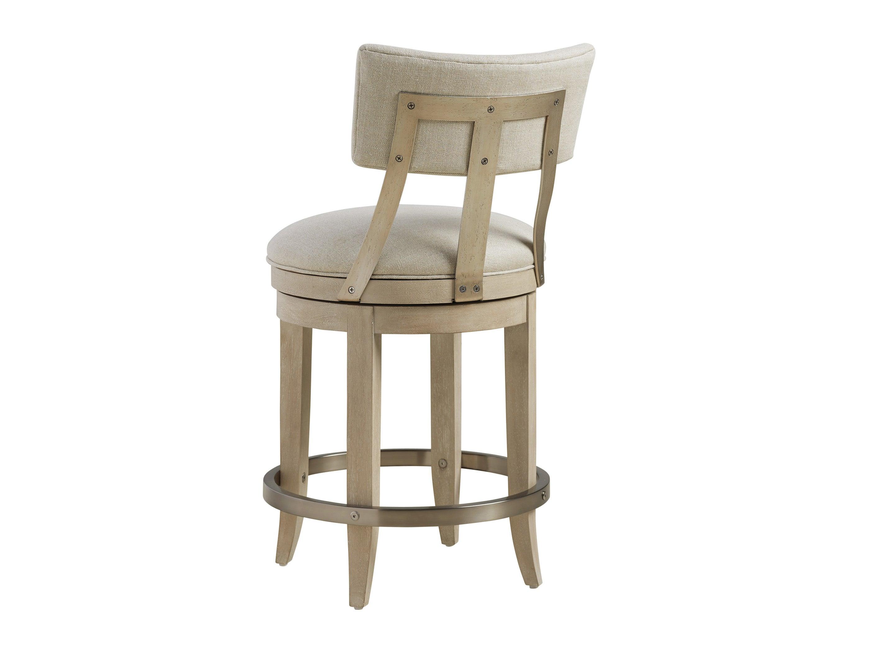 Malibu Cliffside Swivel Upholstered Counter Stool - Frankwebs