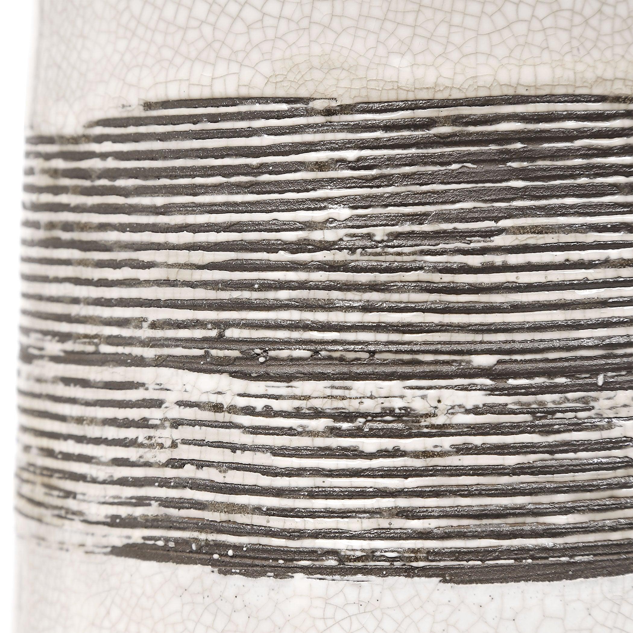 COMANCHE WHITE CRACKLE TABLE LAMP - Frankwebs