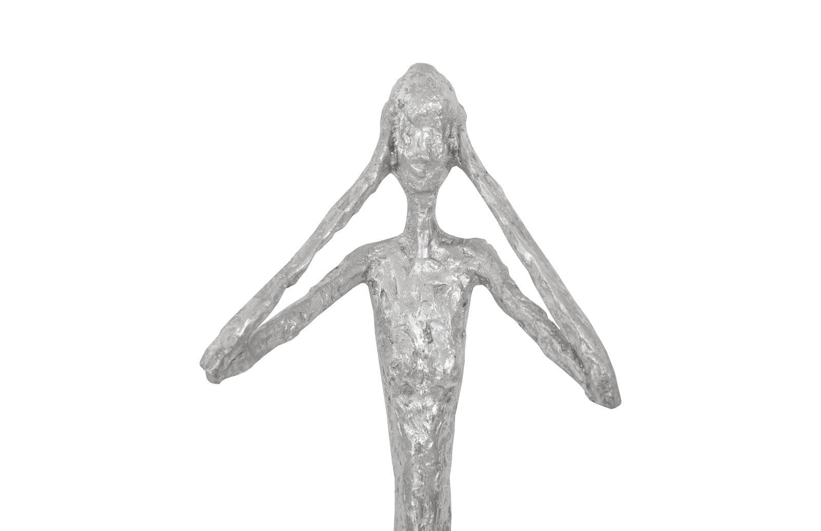 See,Hear,Speak no Evil Set of 3 Silver Leaf, Silver Leaf, Set Of 3 - Frankwebs