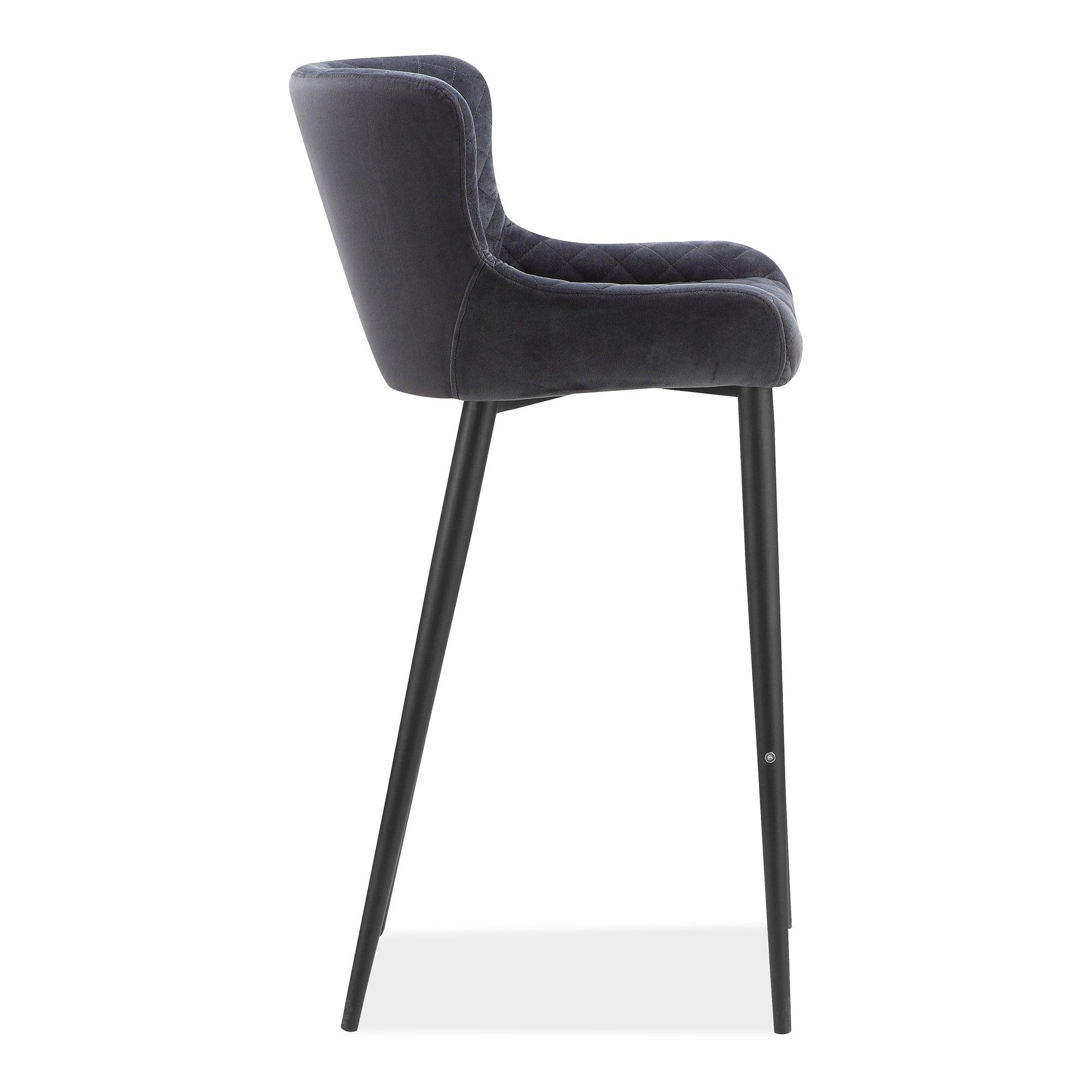 Etta Counter Stool Dark Grey - Frankwebs