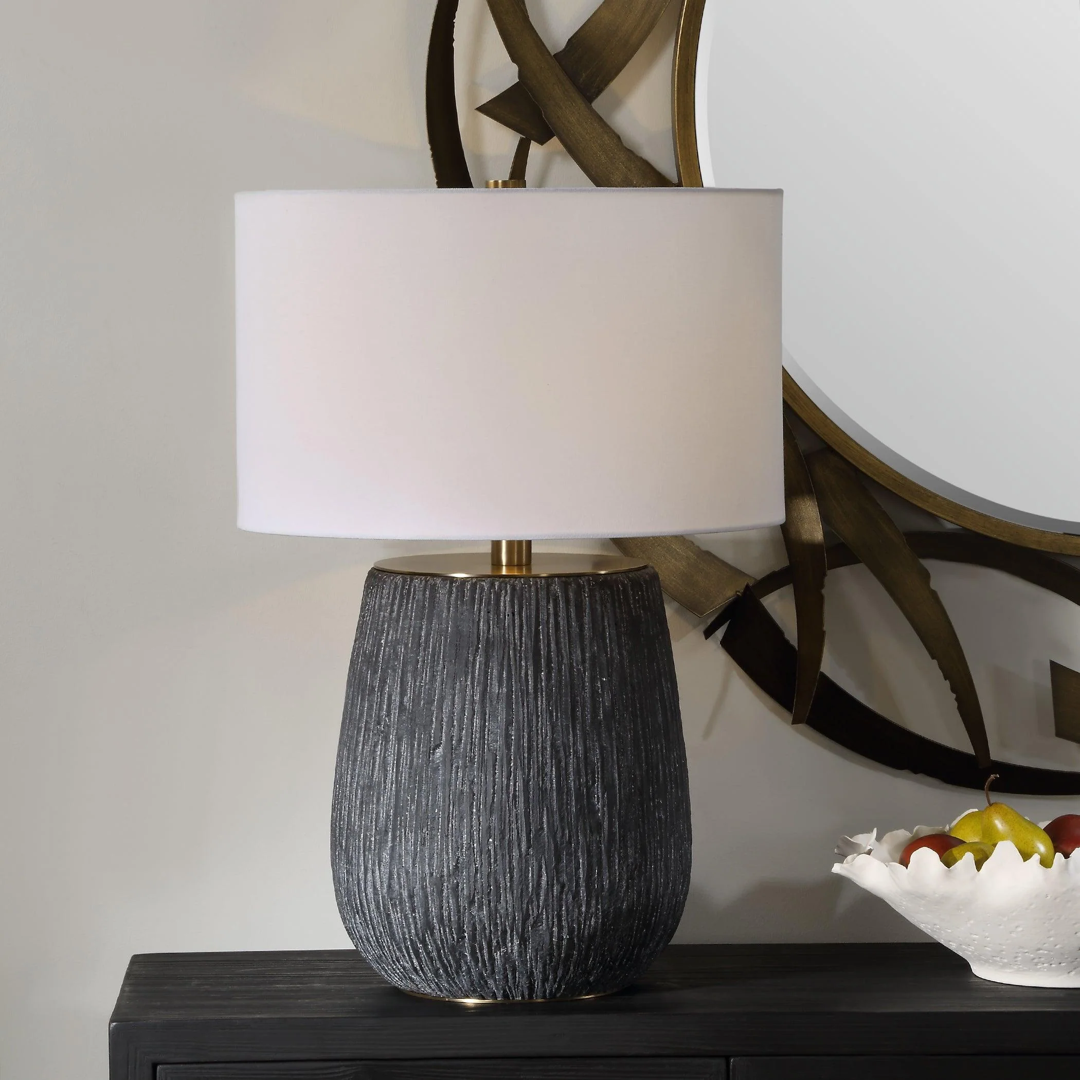Americana Aged Black Table Lamp - Frankwebs