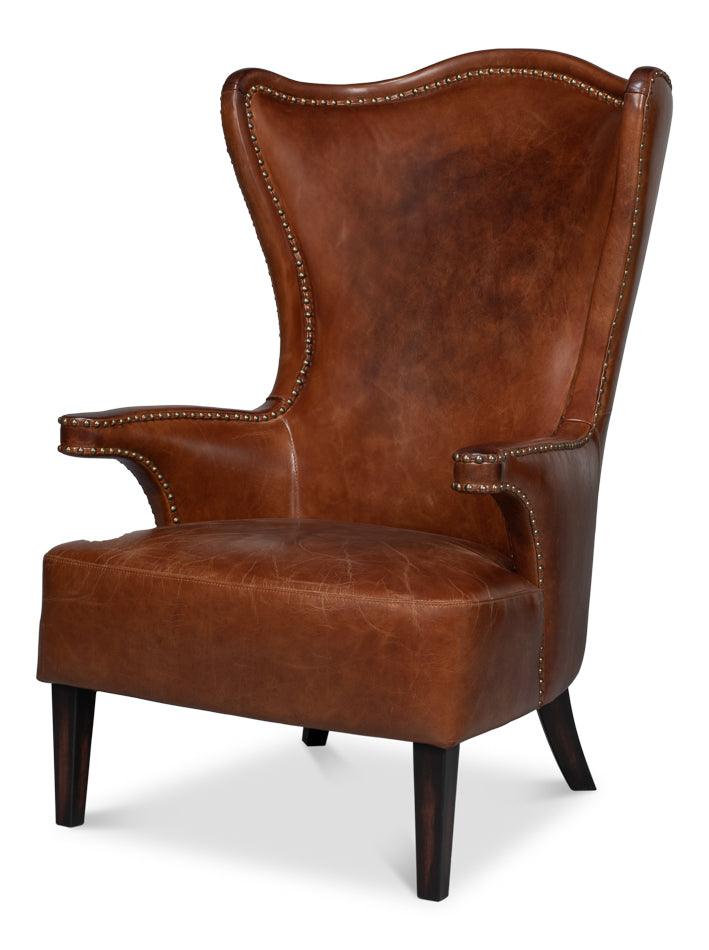 Drake Distilled Leather Chair - Frankwebs