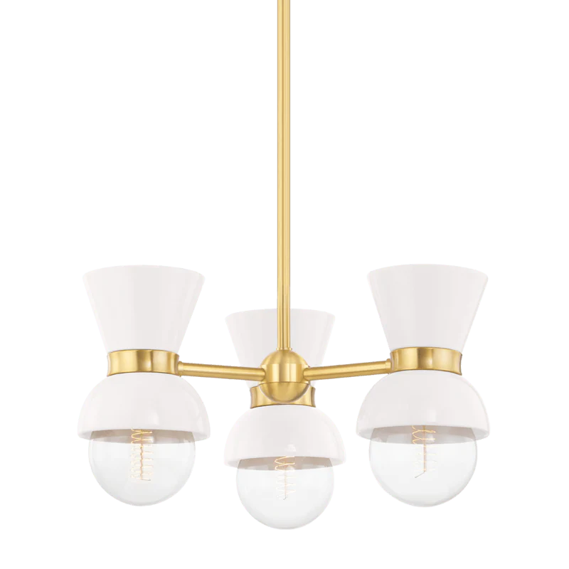 GILLIAN 3 LIGHT SEMI FLUSH - Frankwebs