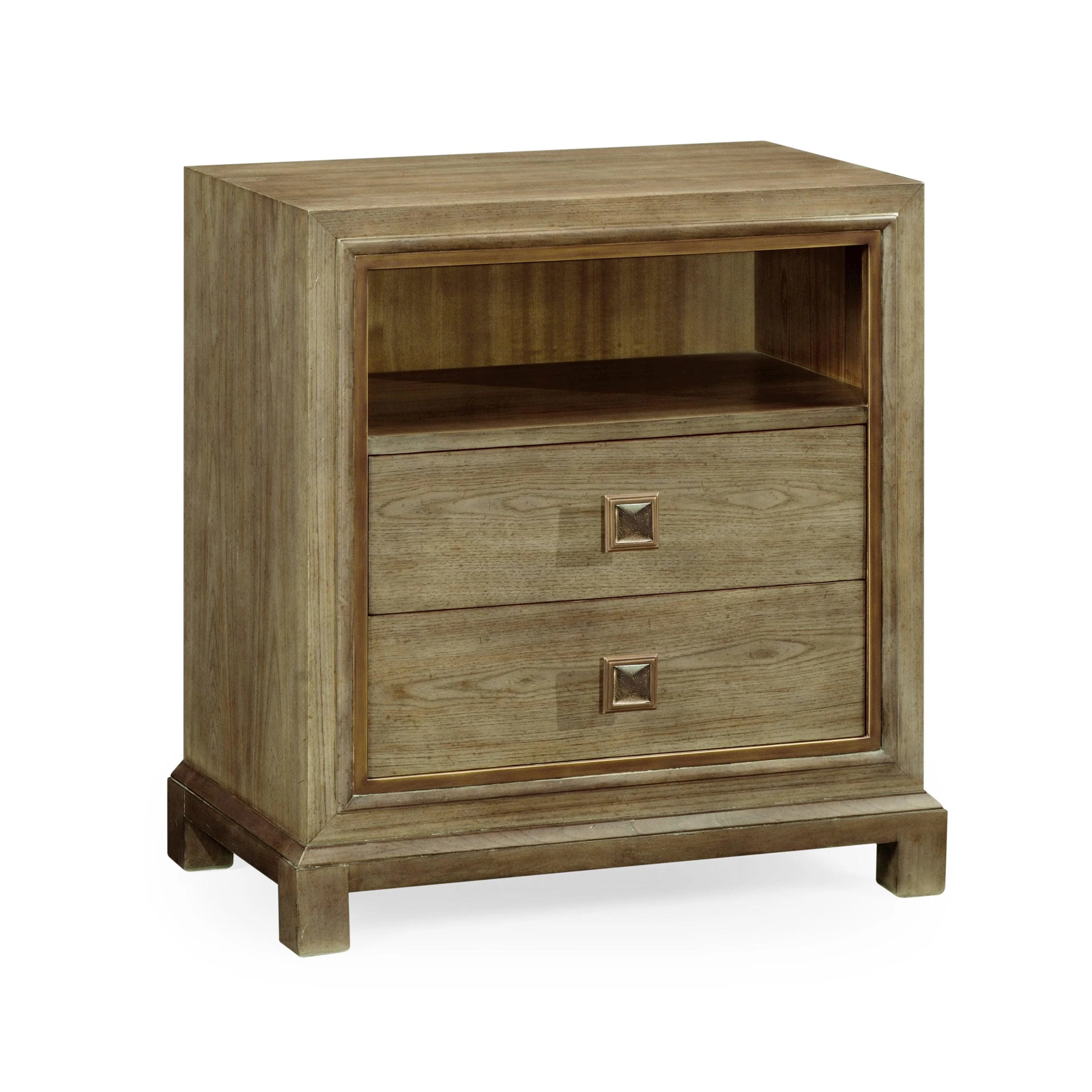 Traditional Accents Nightstand in Light Grey Chestnut - Frankwebs
