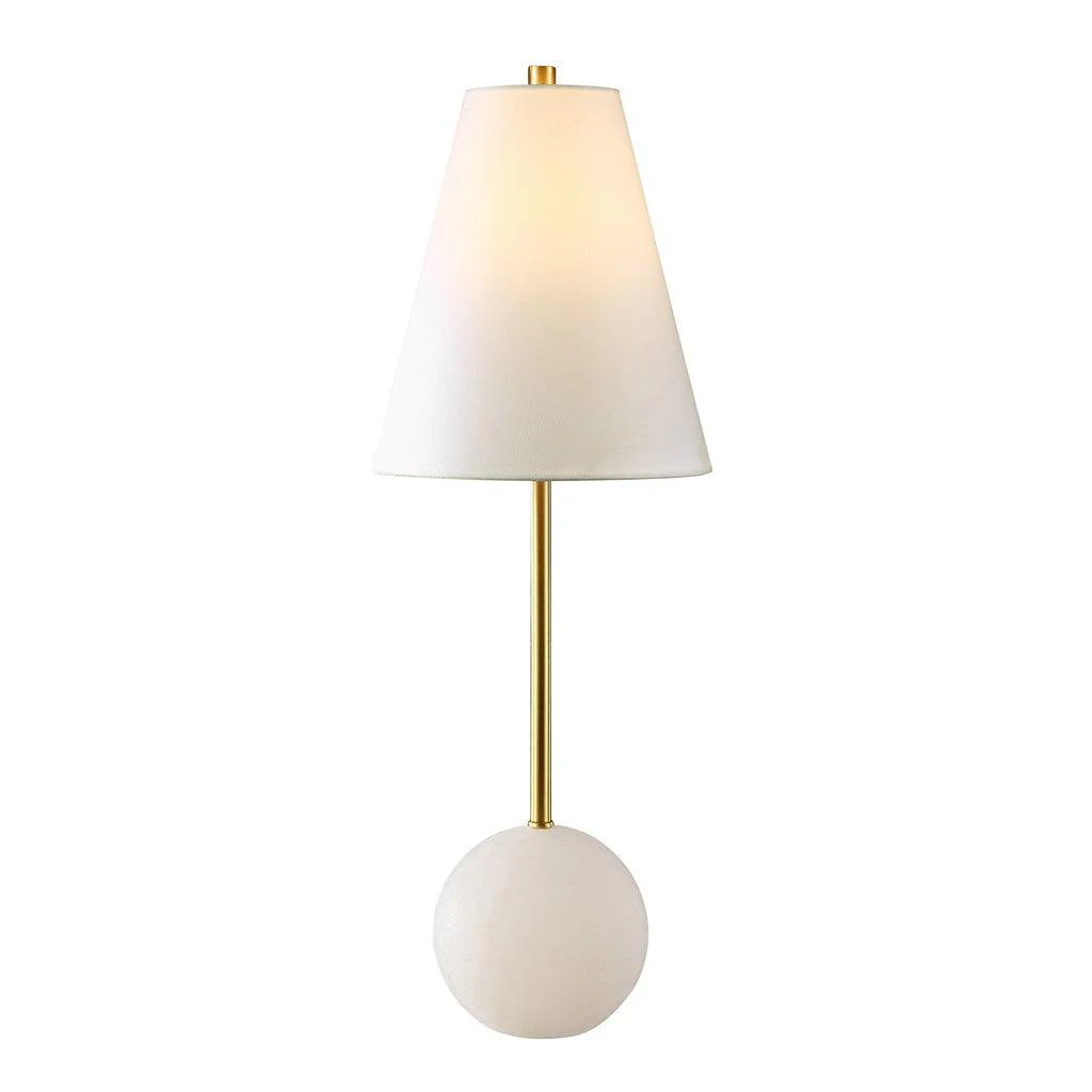 GENESIS ALABASTER AND METAL TABLE LAMP - Frankwebs