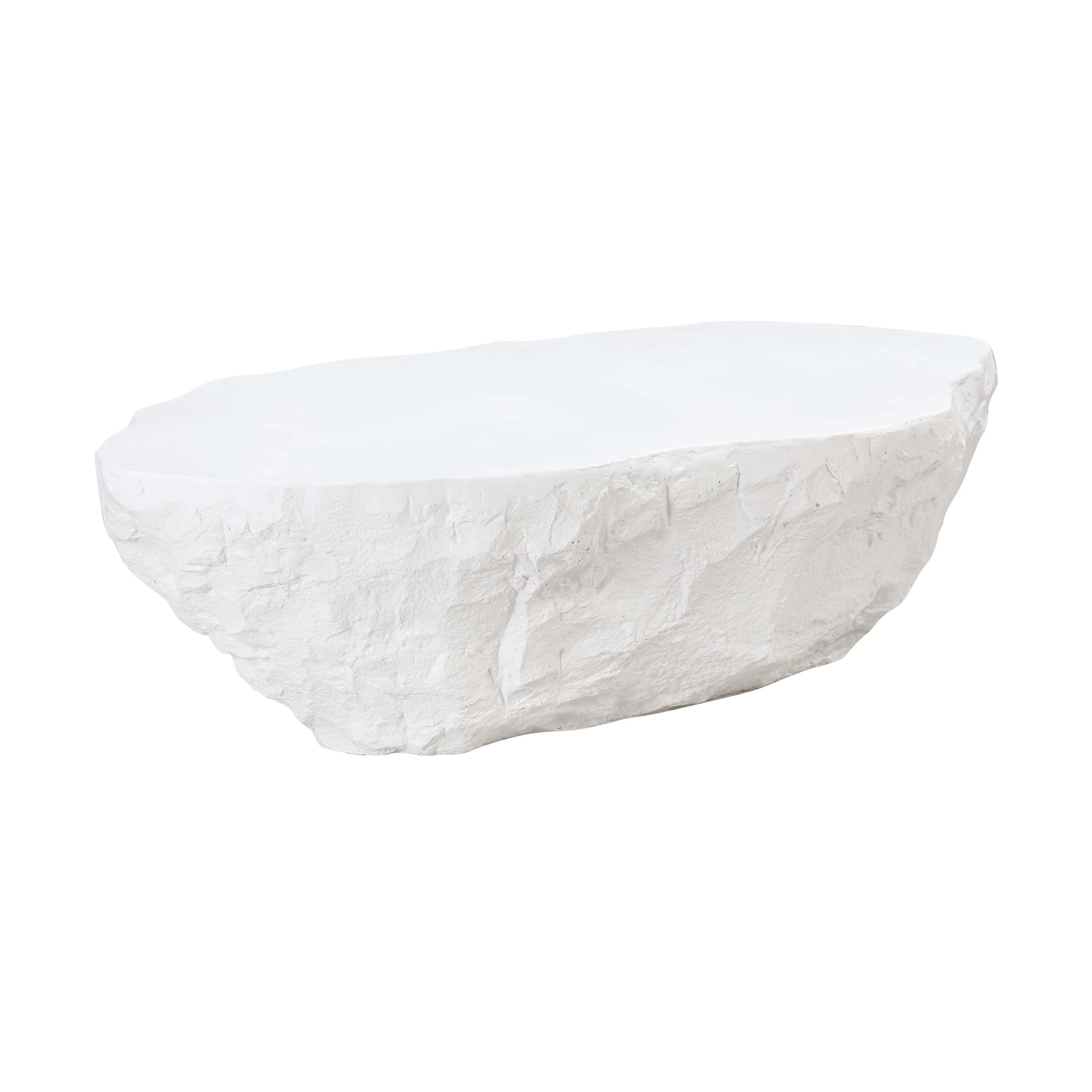 Crag White Concrete Coffee Table - Frankwebs