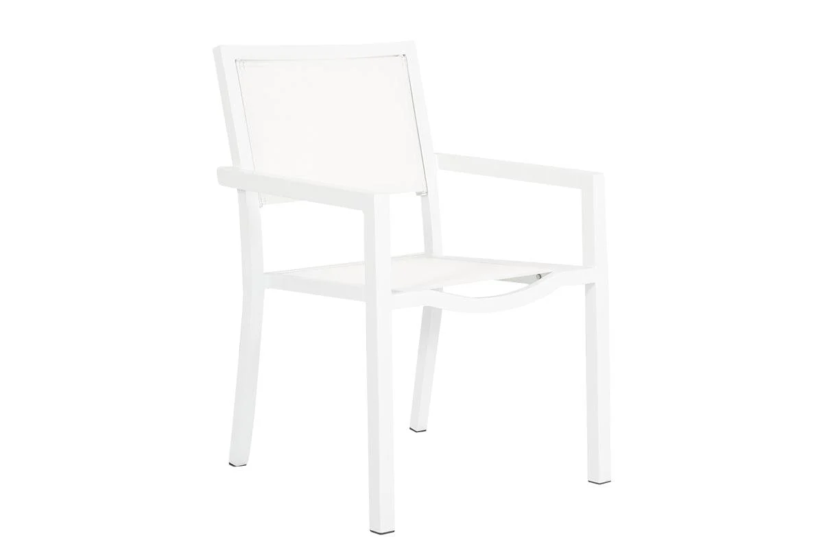 Naples Stackable Sling Dining Chair - Frankwebs