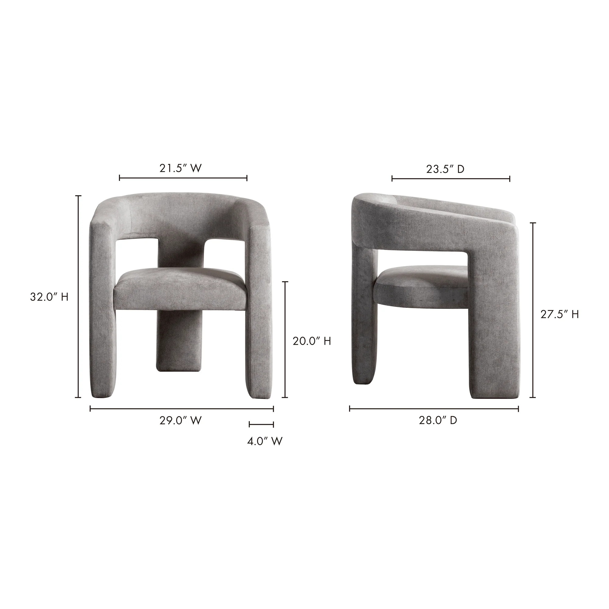 Elo Chair Soft Grey - Frankwebs