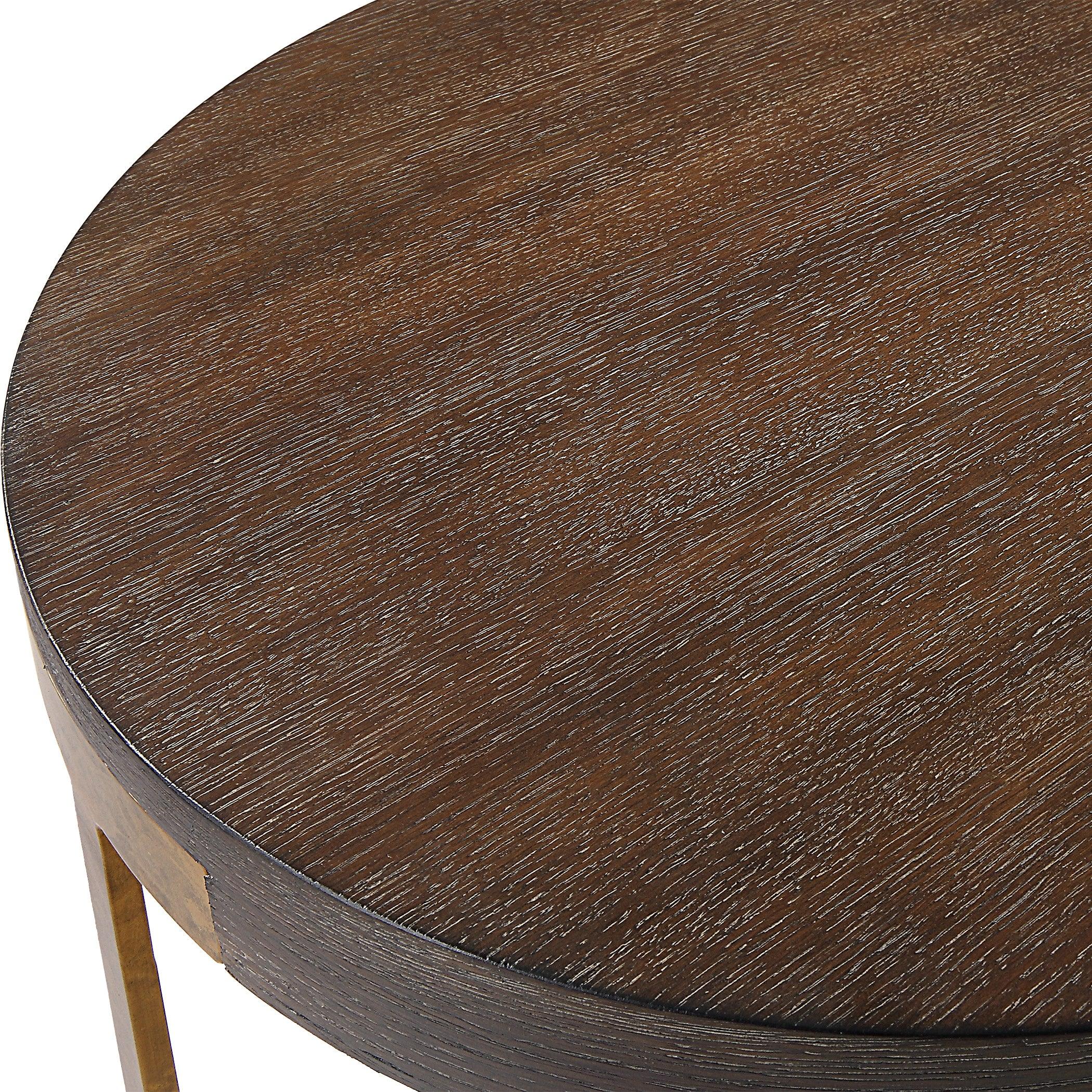 Palisade Round Wood Side Table - Frankwebs